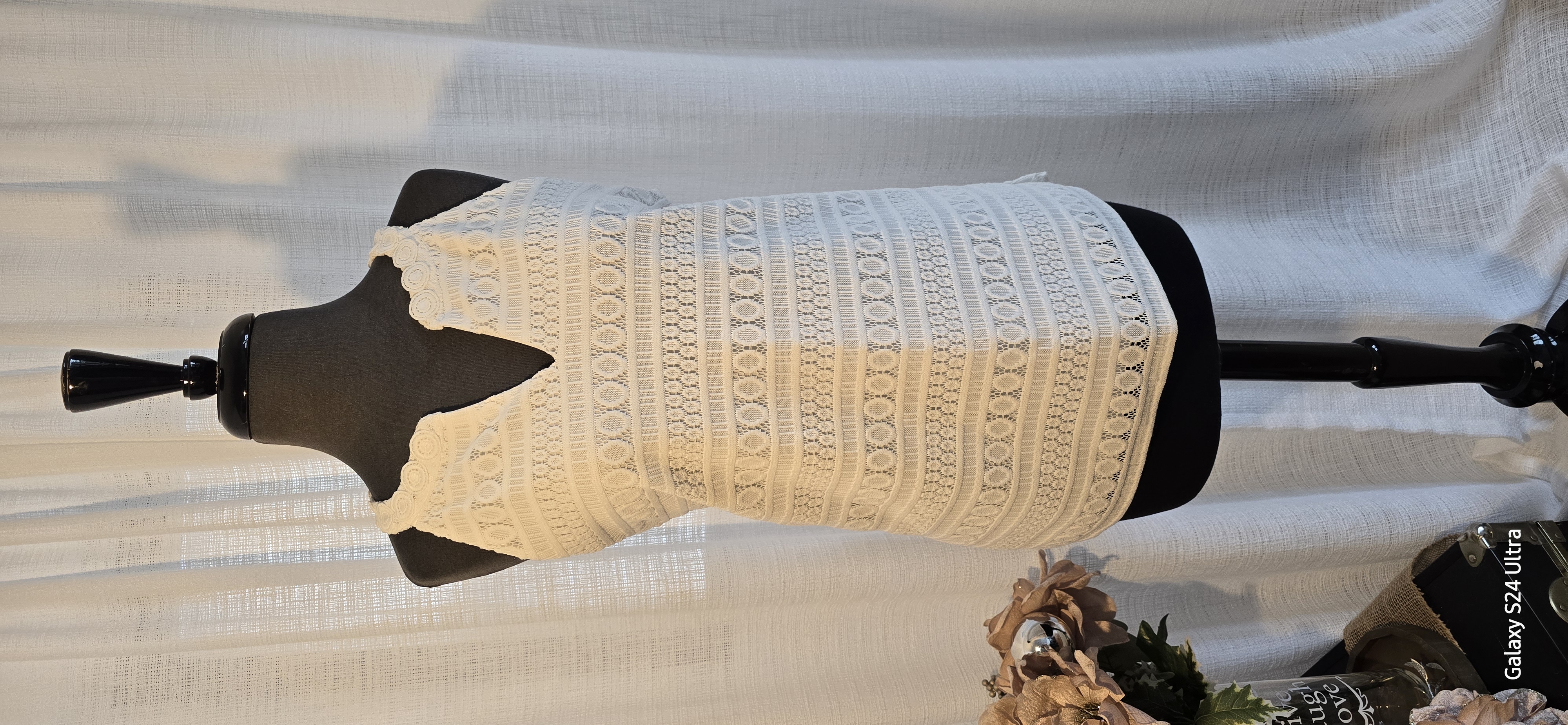 White Lace Sleeveless Top- Jones Studio