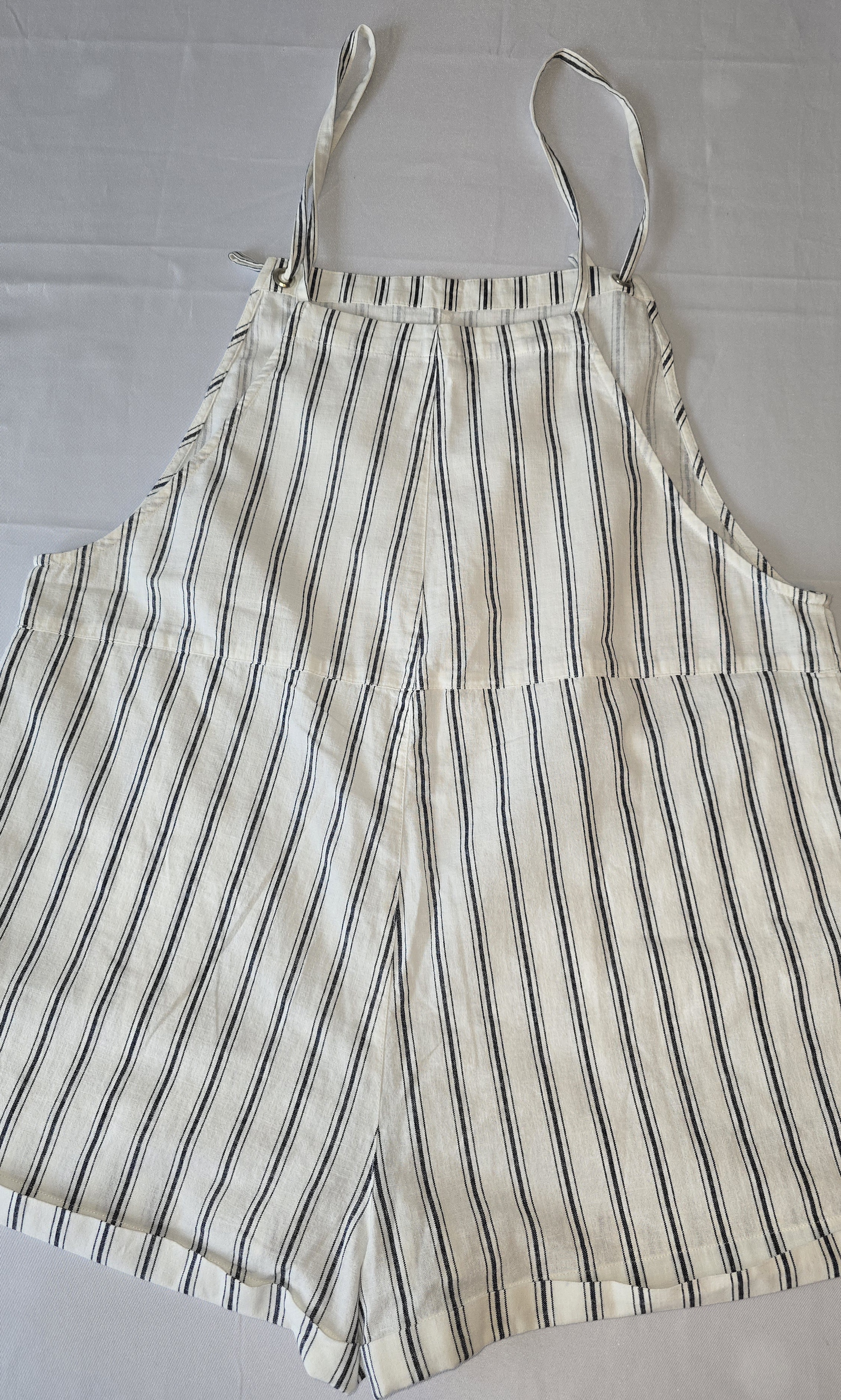 Striped Linen Overalls- COTTON:ON