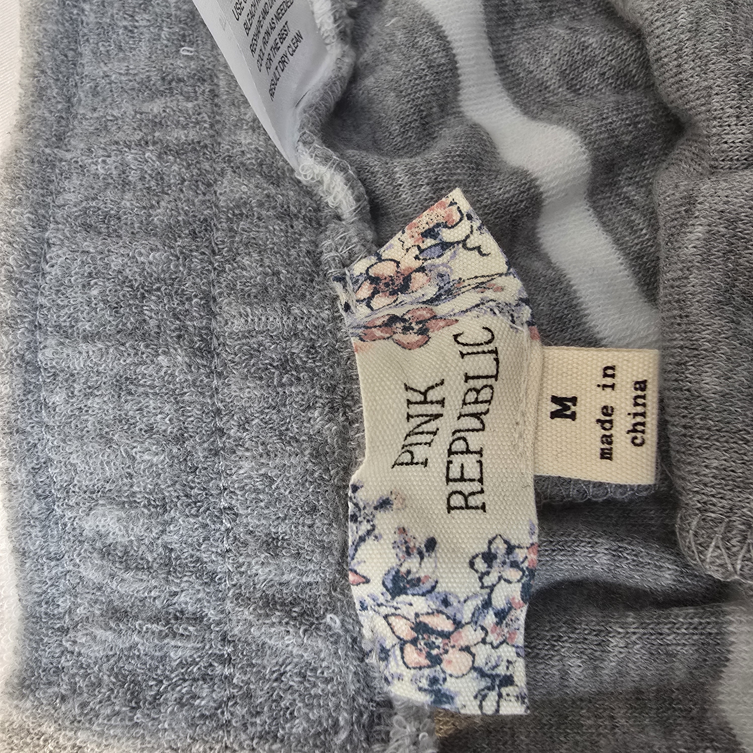 Striped Cozy Shorts- Pink Republlic