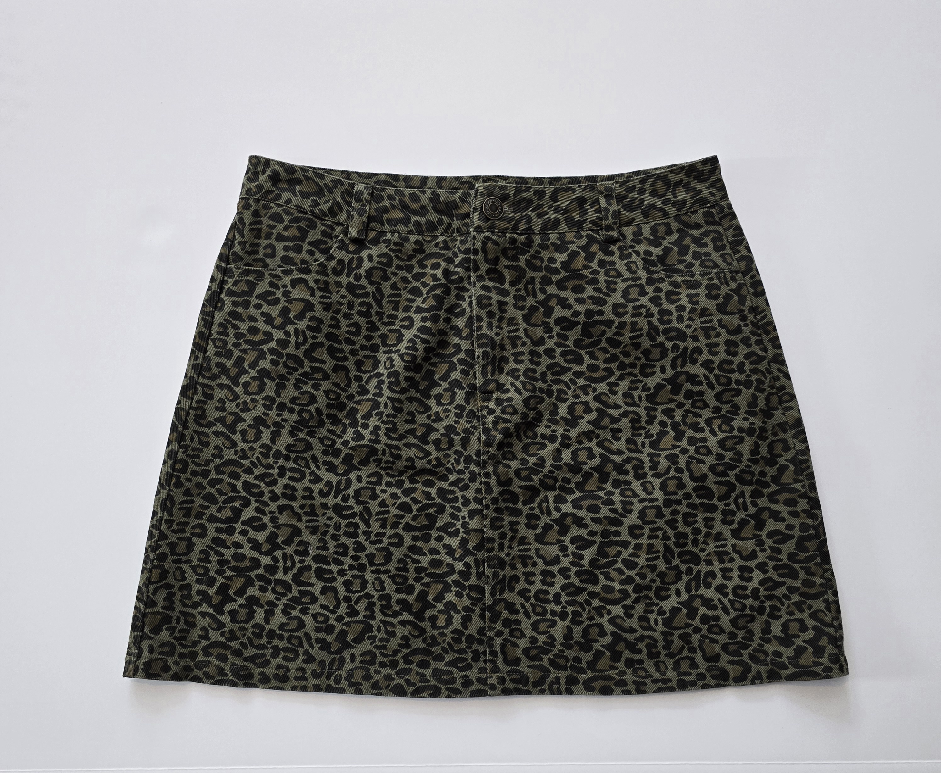 Leopard Print Mini Skirt- Sadie & Sage