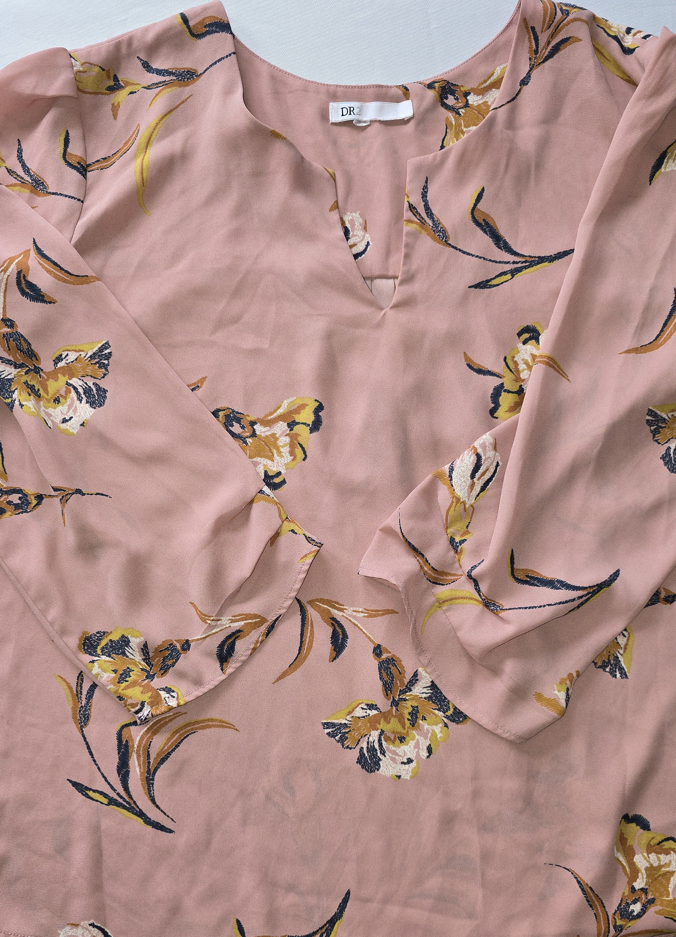 Floral Pink Blouse- DR2 Nordstorm