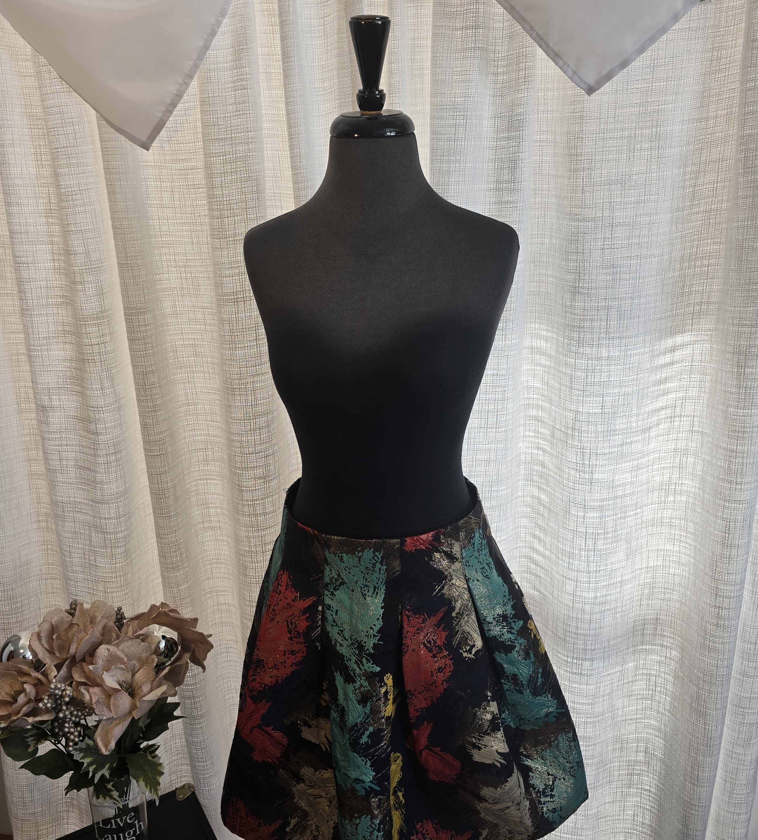 Abstract Print Skirt-ark & co.