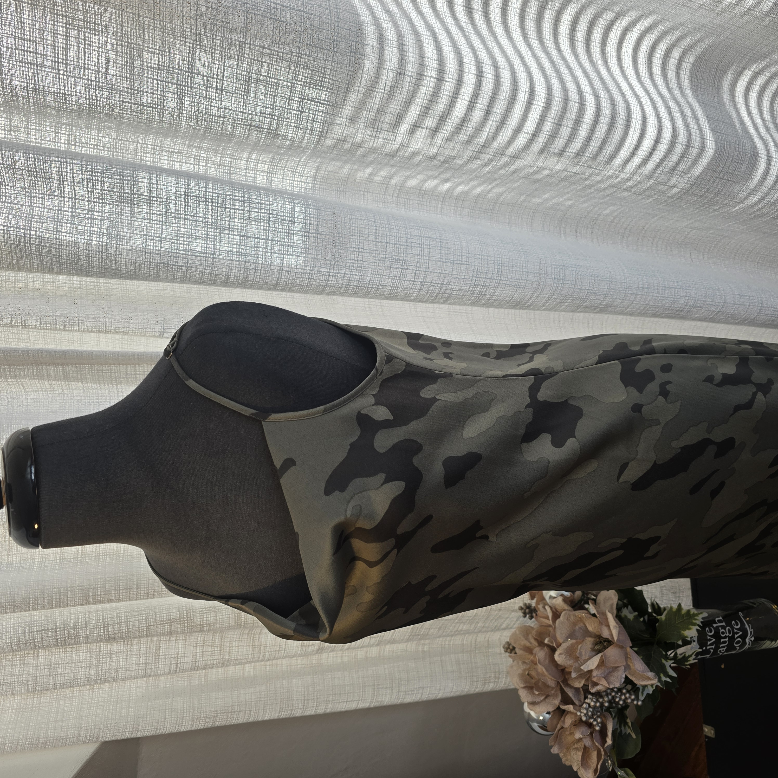 Camo Slip Dress- banana republic