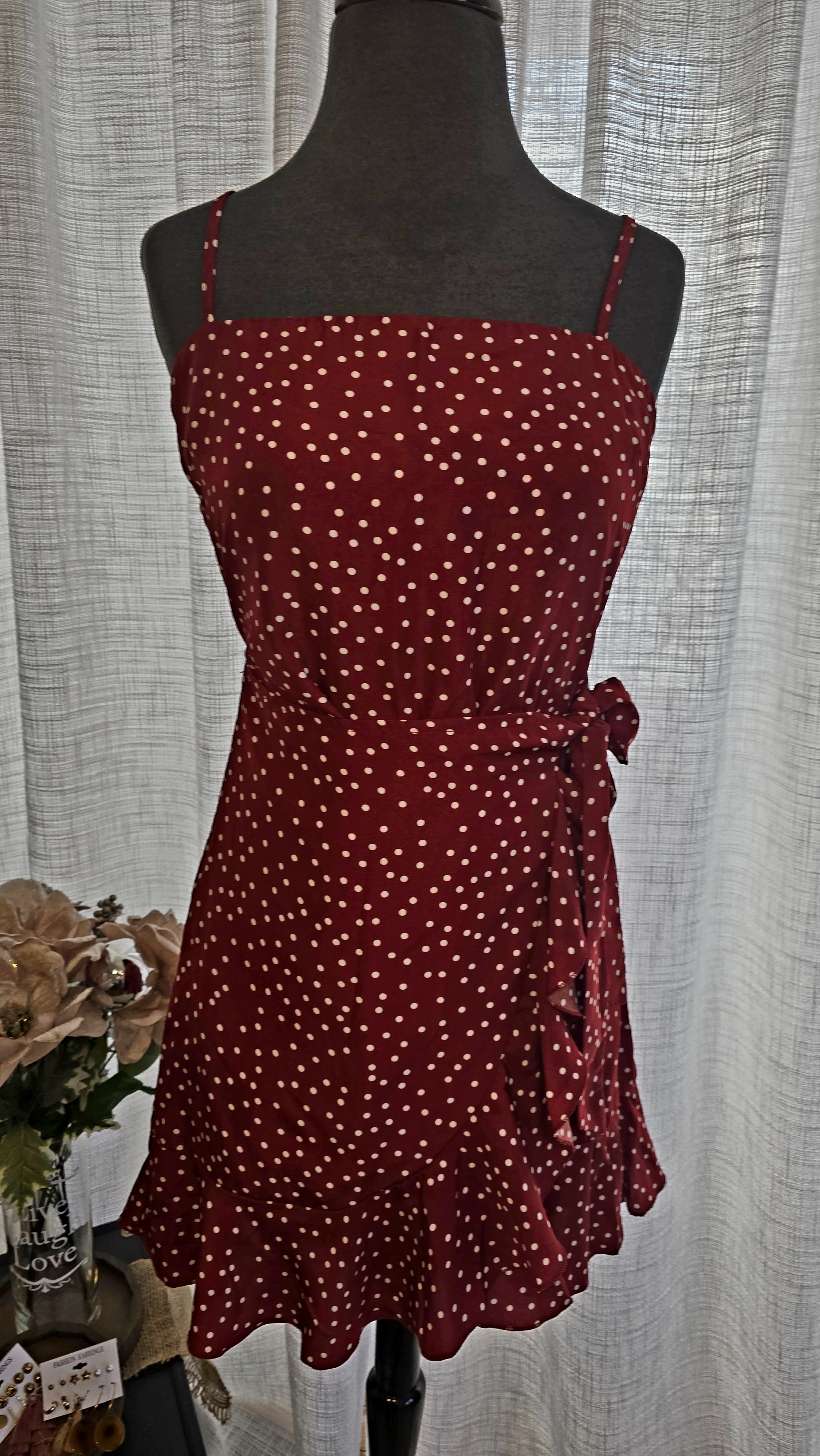 Red Polka Dot Dress- Princess Polly