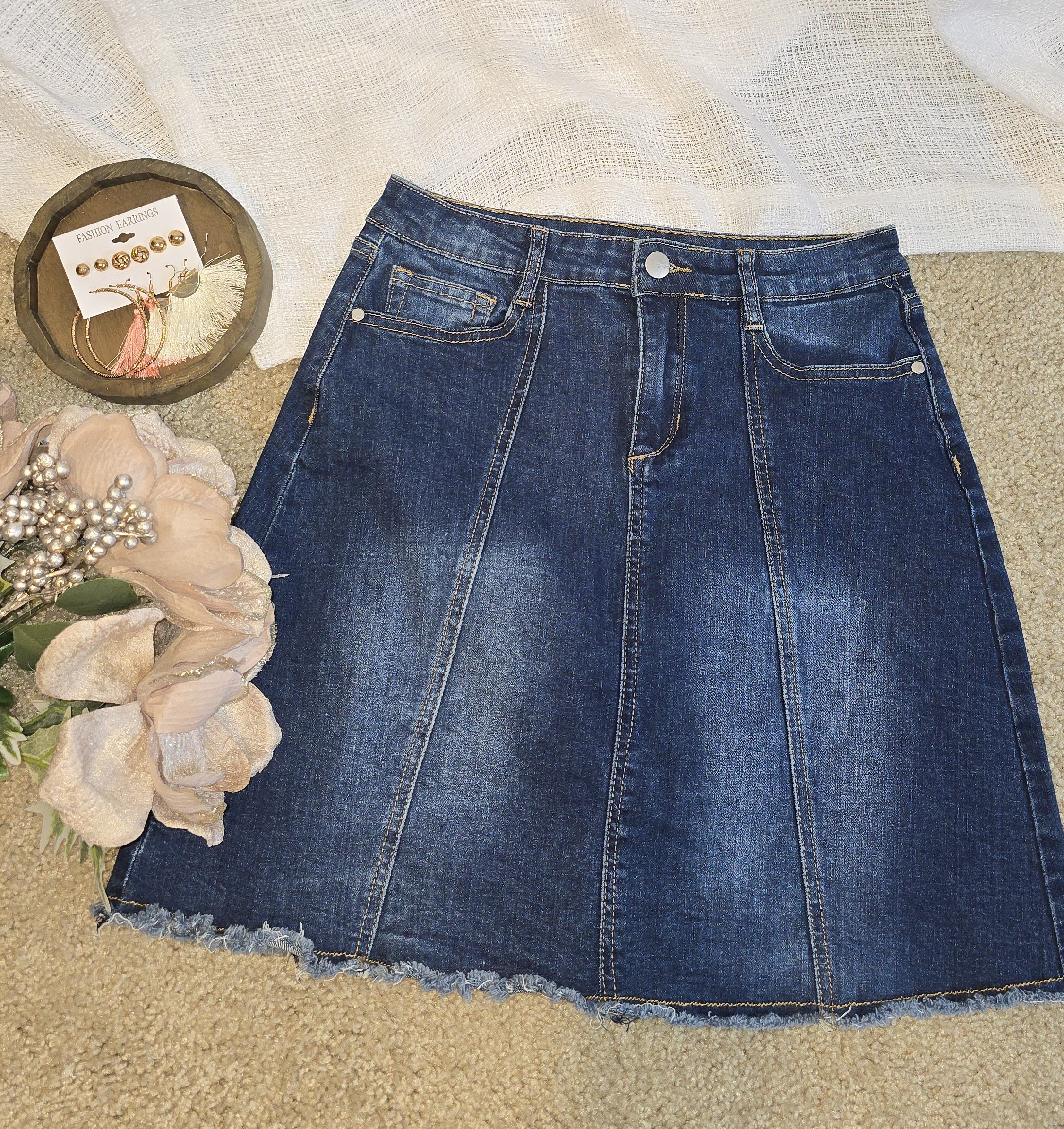 A-Line Denim Skirt- joe's
