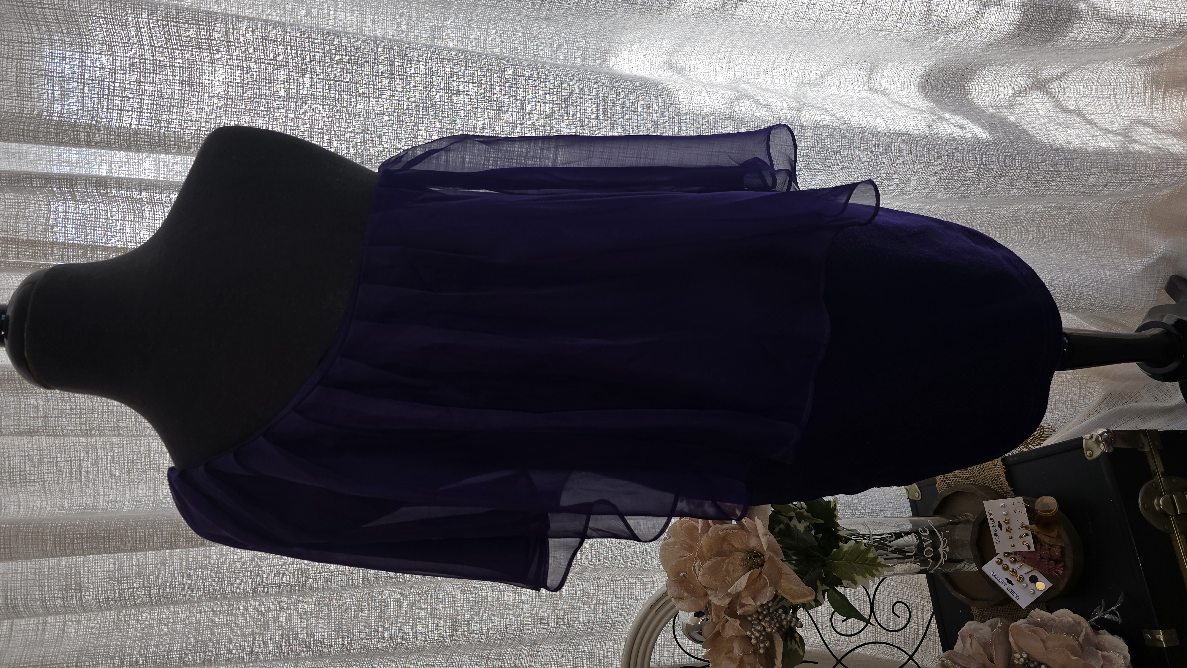 One-Shoulder Purple Cocktail Dress- Forever21