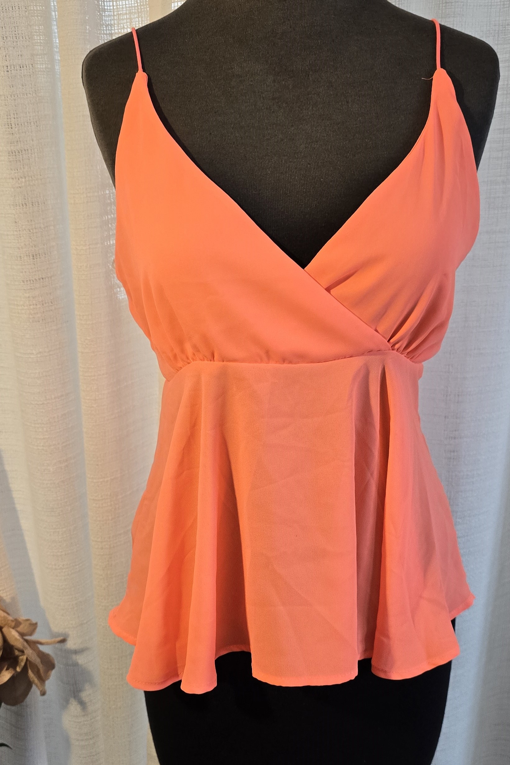 Coral Sleeveless Top willow + root