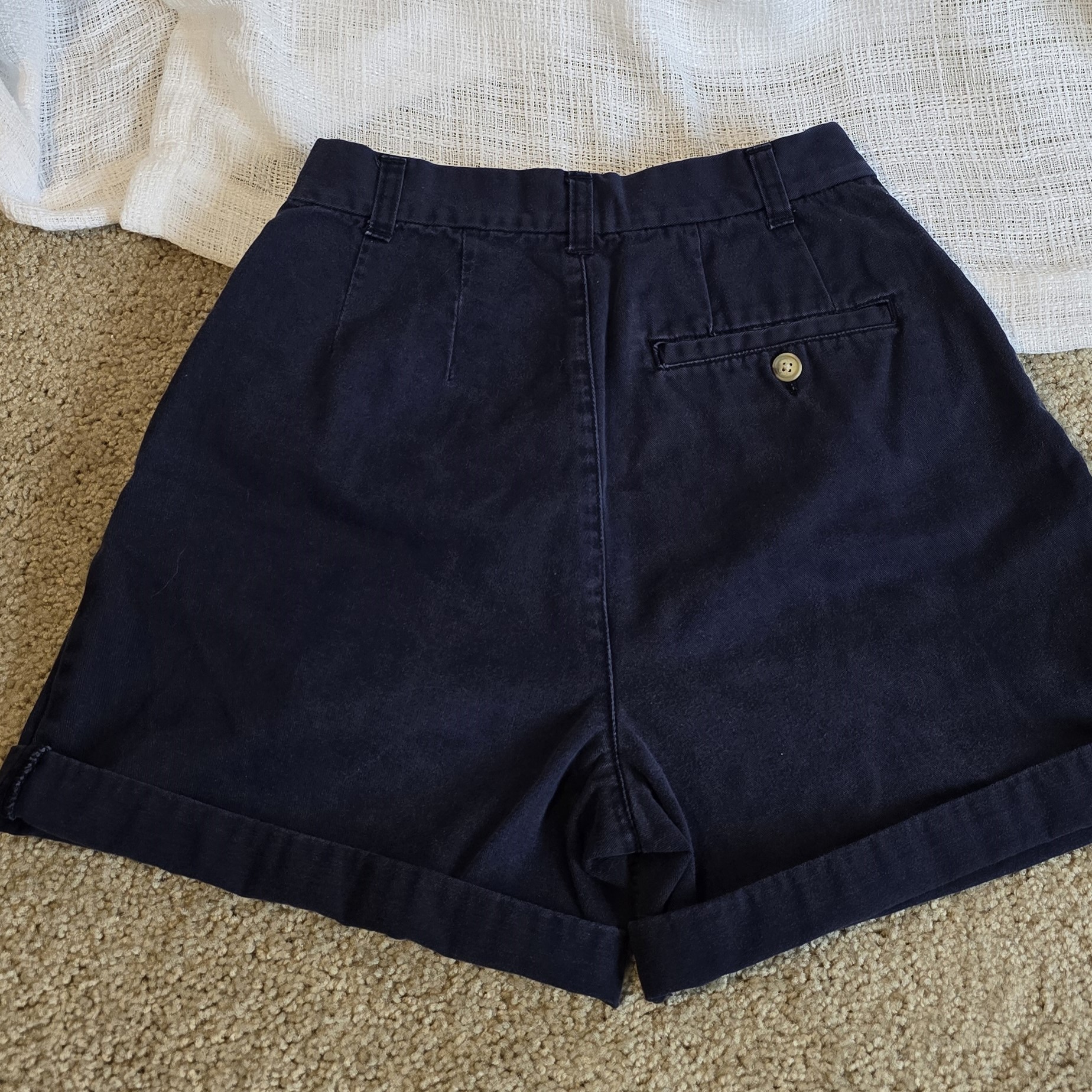 Classic Navy Cotton Shorts- Cherokee