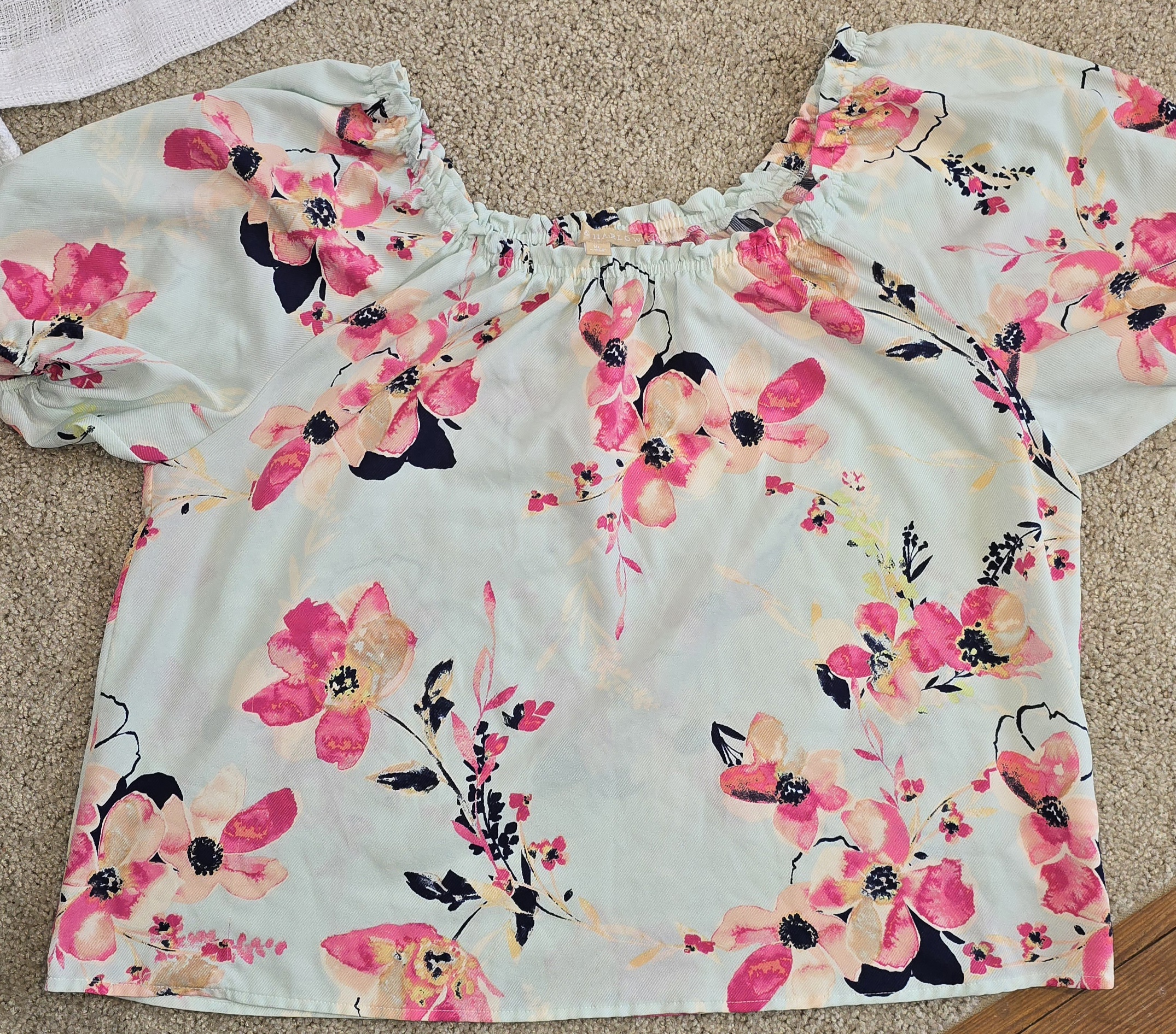 Floral Off-Shoulder Blouse- Hope & Harlow