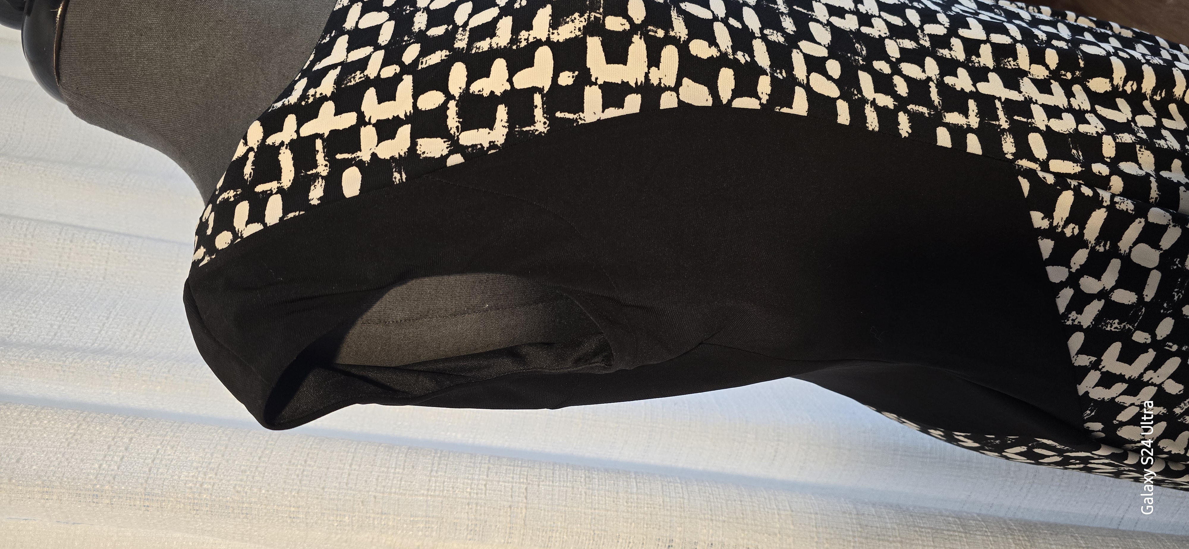 Geometric Pattern A-Line Dress- CHAPS