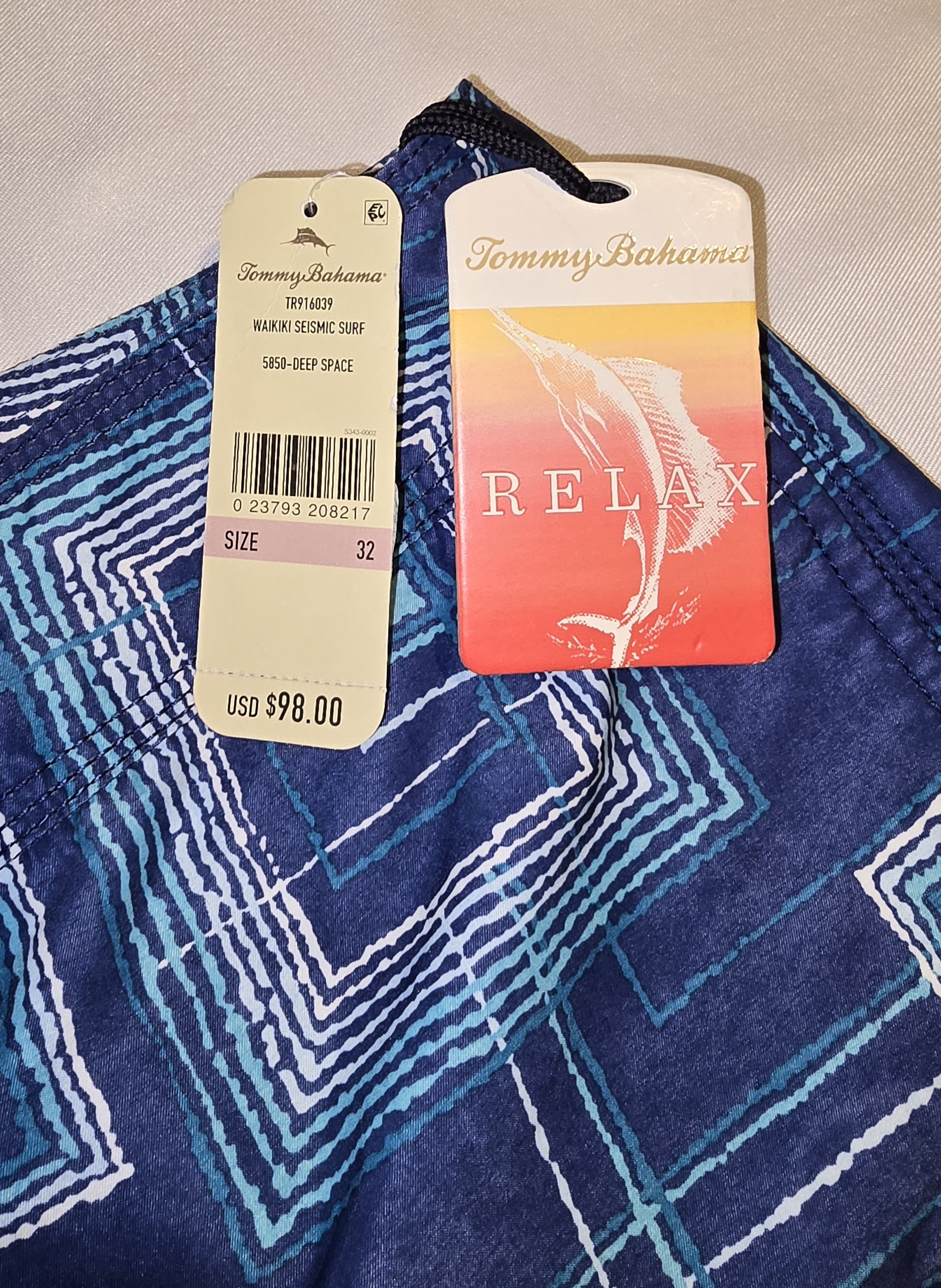 Geometric Pattern Board Shorts- Tommy Bahama 