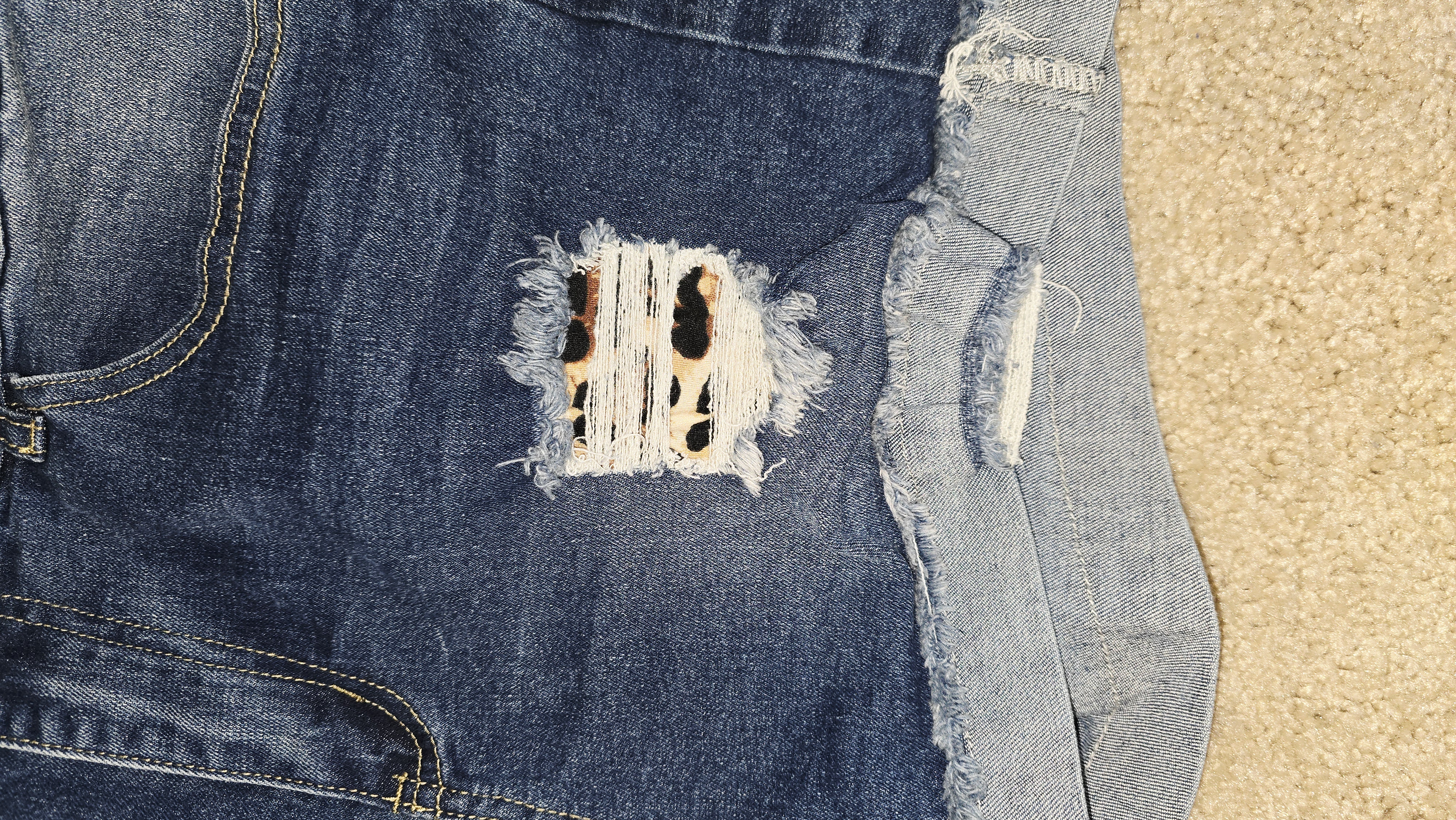 Women's Distressed Denim Shorts