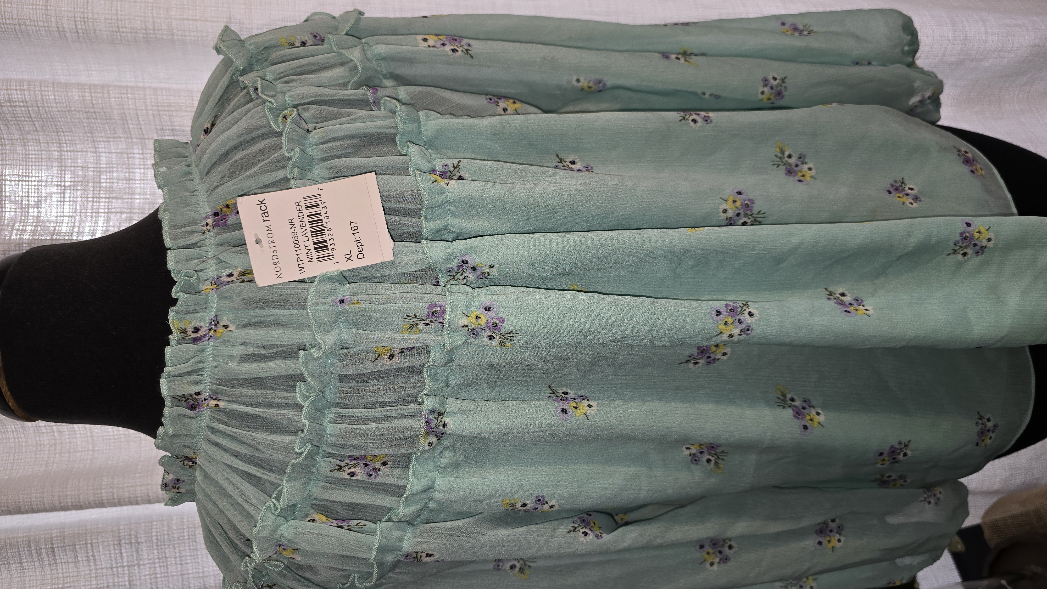 Mint Floral Blouse-  Socialite- Nordstorm