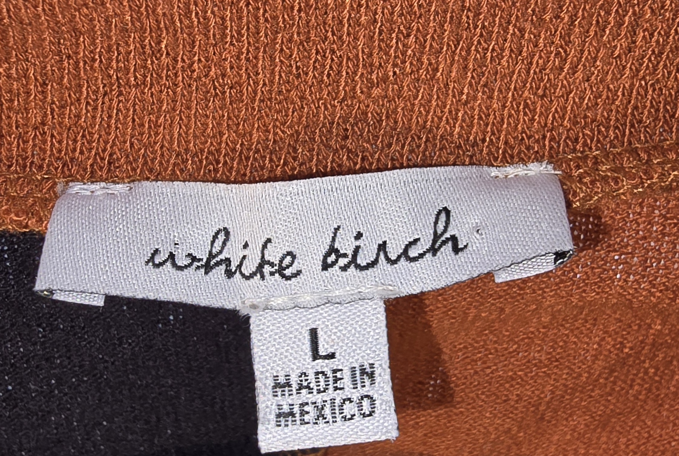 Colorblock V-Neck Top- white birch