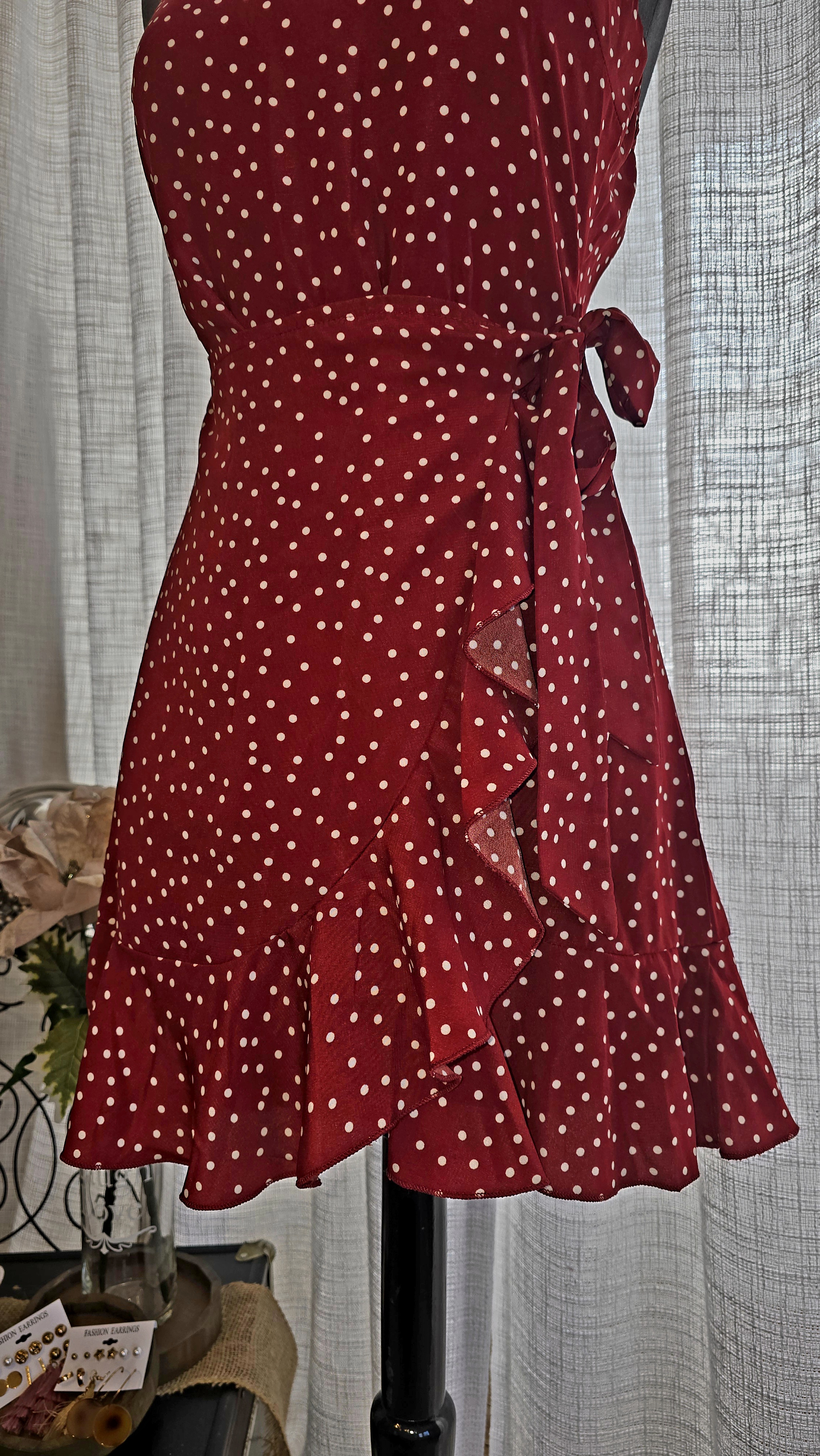 Red Polka Dot Dress- Princess Polly