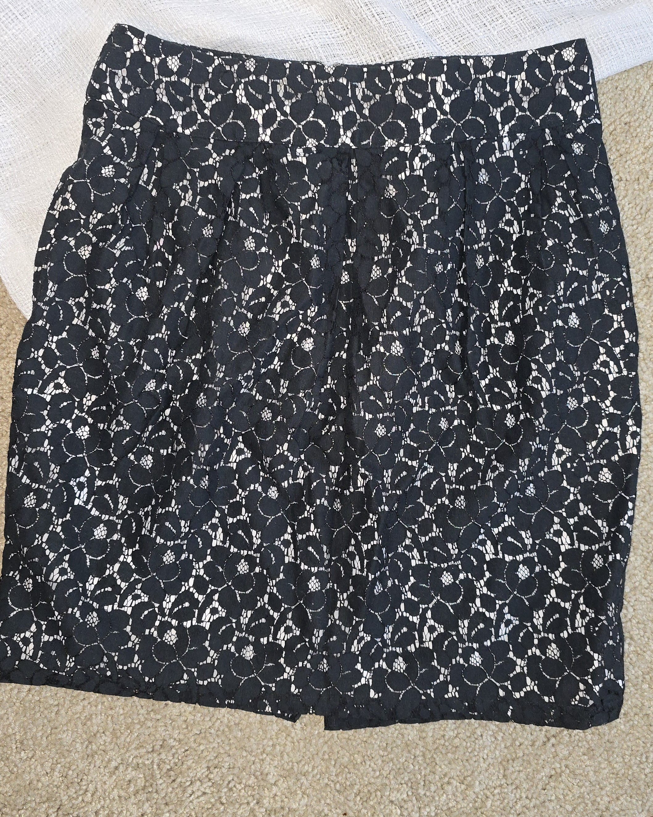 Black Lace Skirt-G by Giuliana Rancic