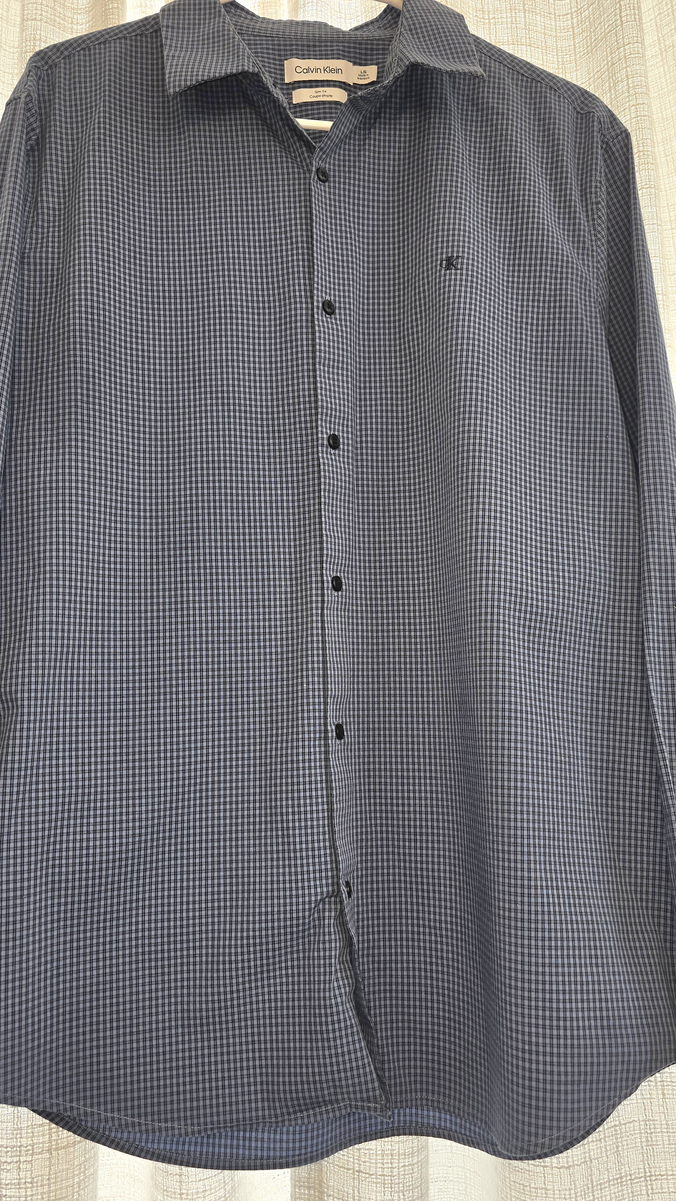 Plaid Long Sleeve Button Down- Calvin Klein