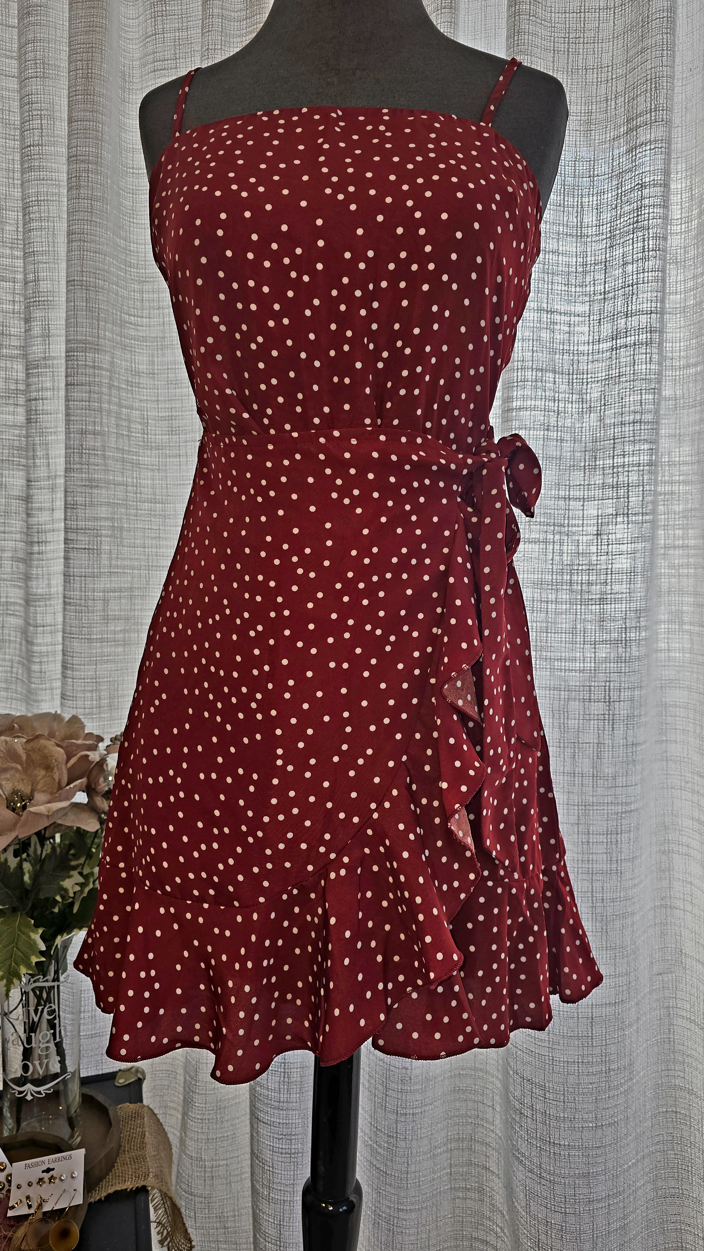 Red Polka Dot Dress- Princess Polly