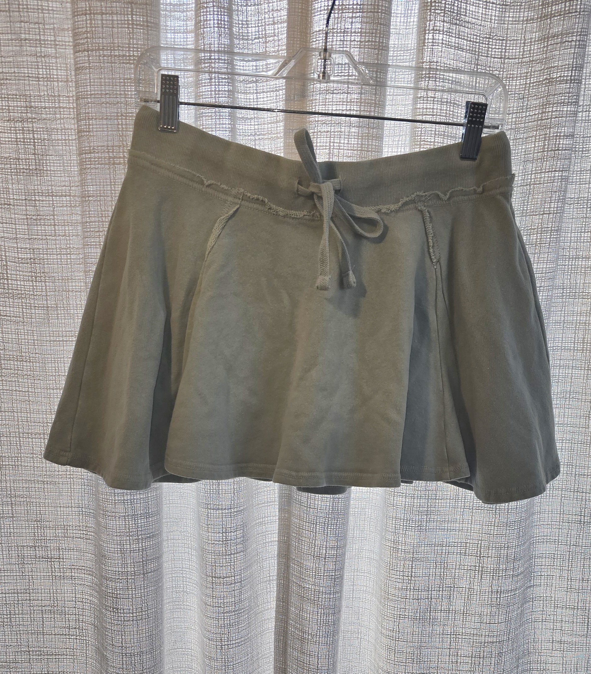 Cotton Flared Mini Skirt-Double Zero