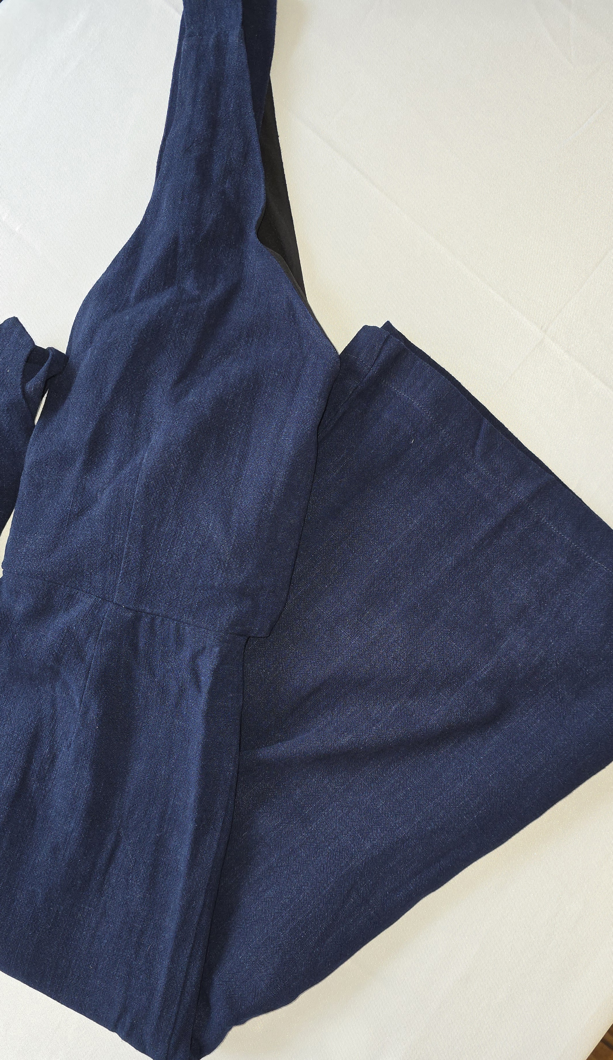 Blue Sleeveless Jumpsuit- bobi BLACK