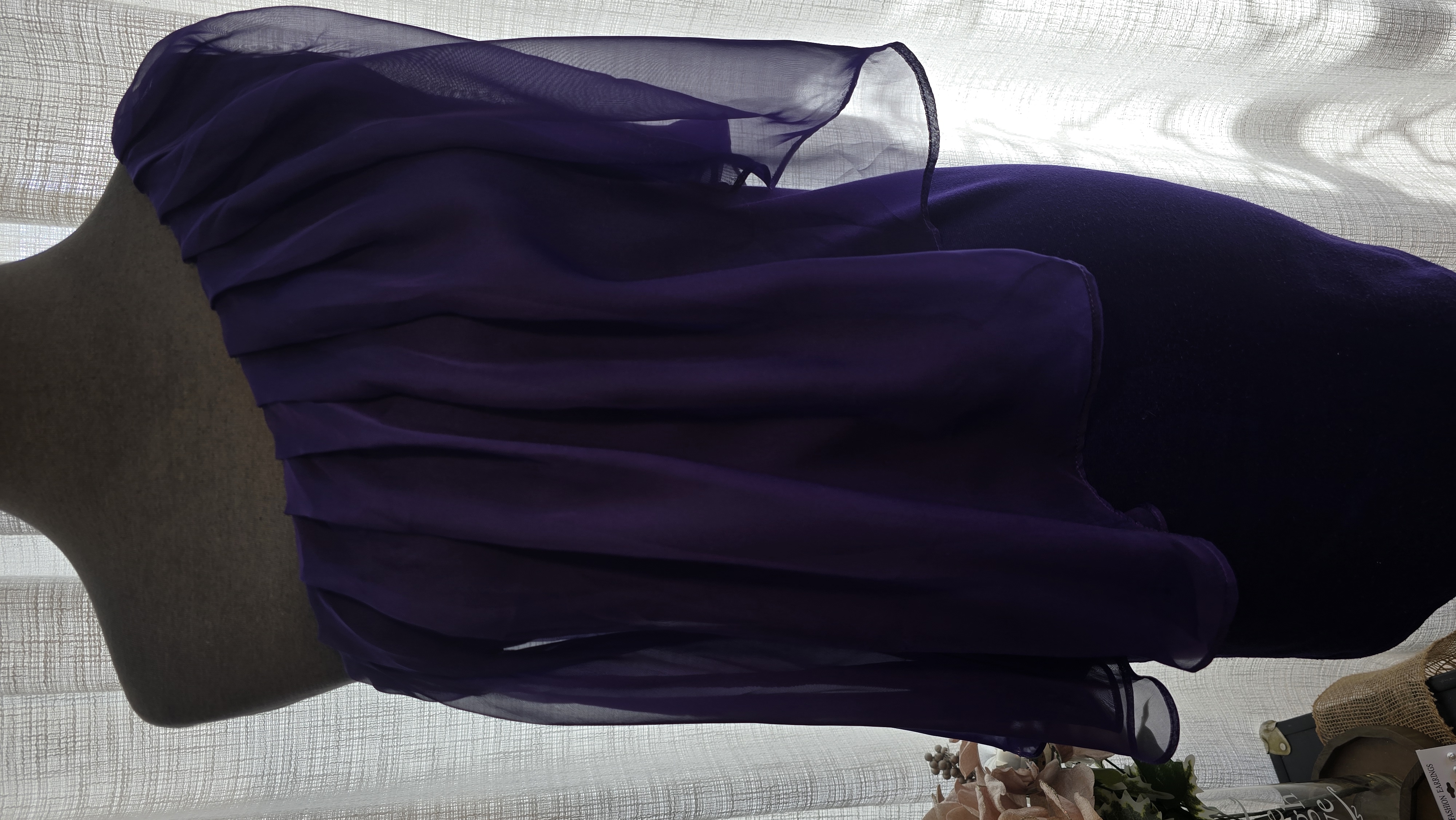 One-Shoulder Purple Cocktail Dress- Forever21