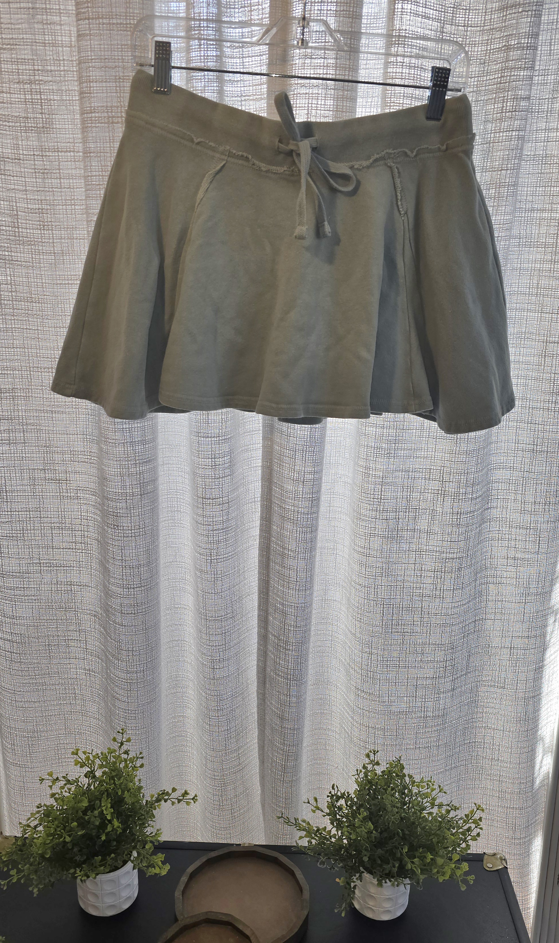 Cotton Flared Mini Skirt-Double Zero