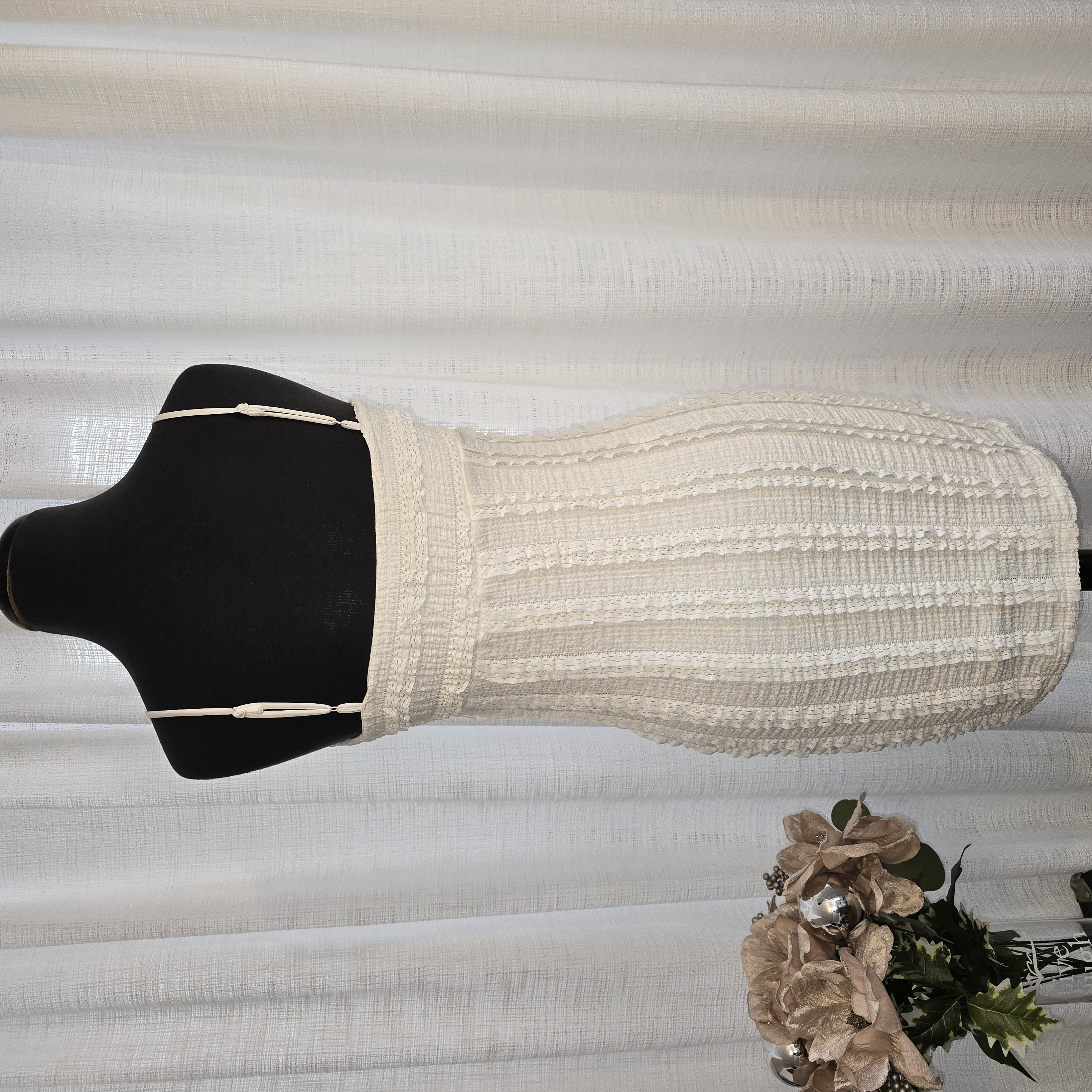 White Lace Midi Dress- Windsor