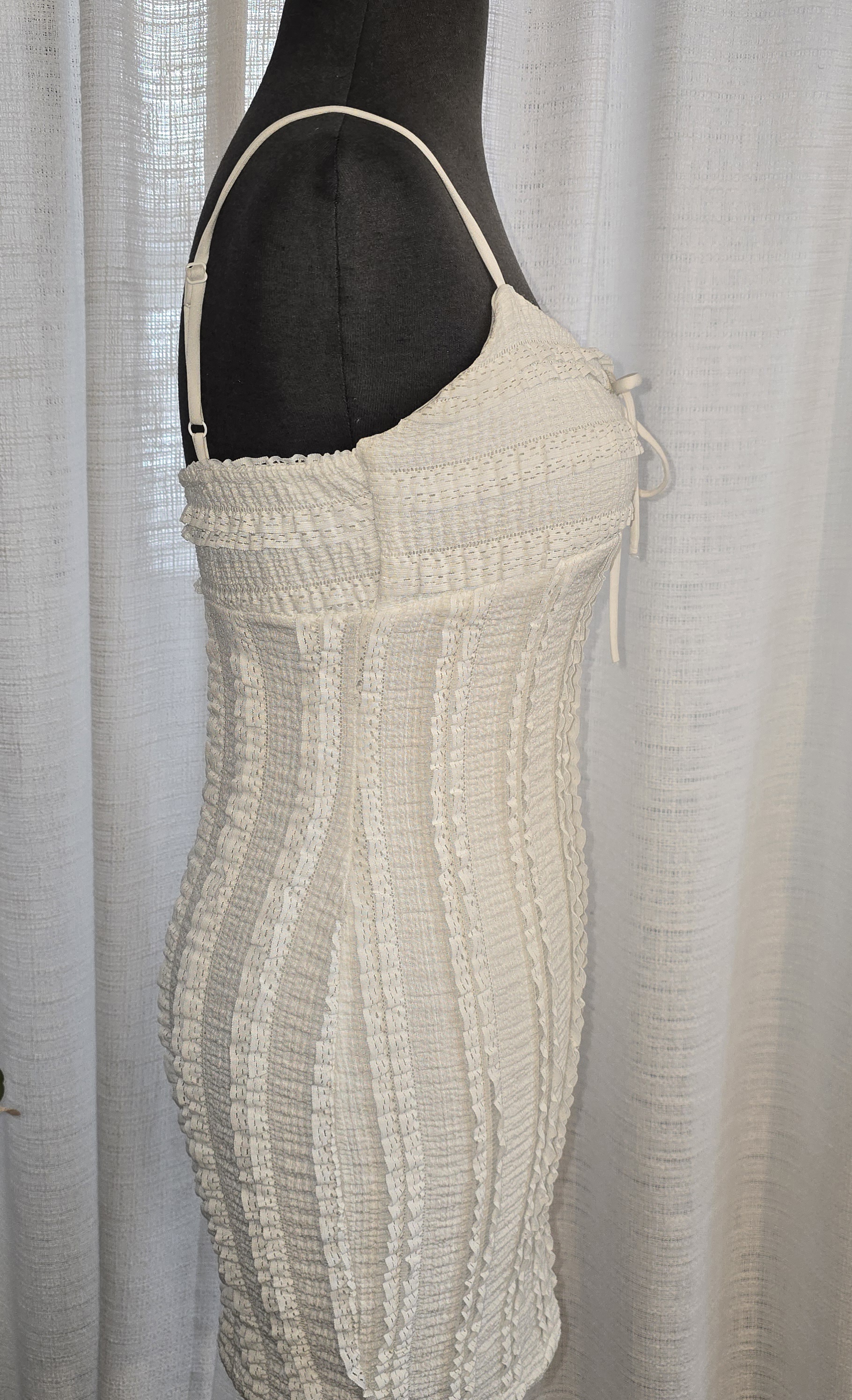 White Lace Midi Dress- Windsor