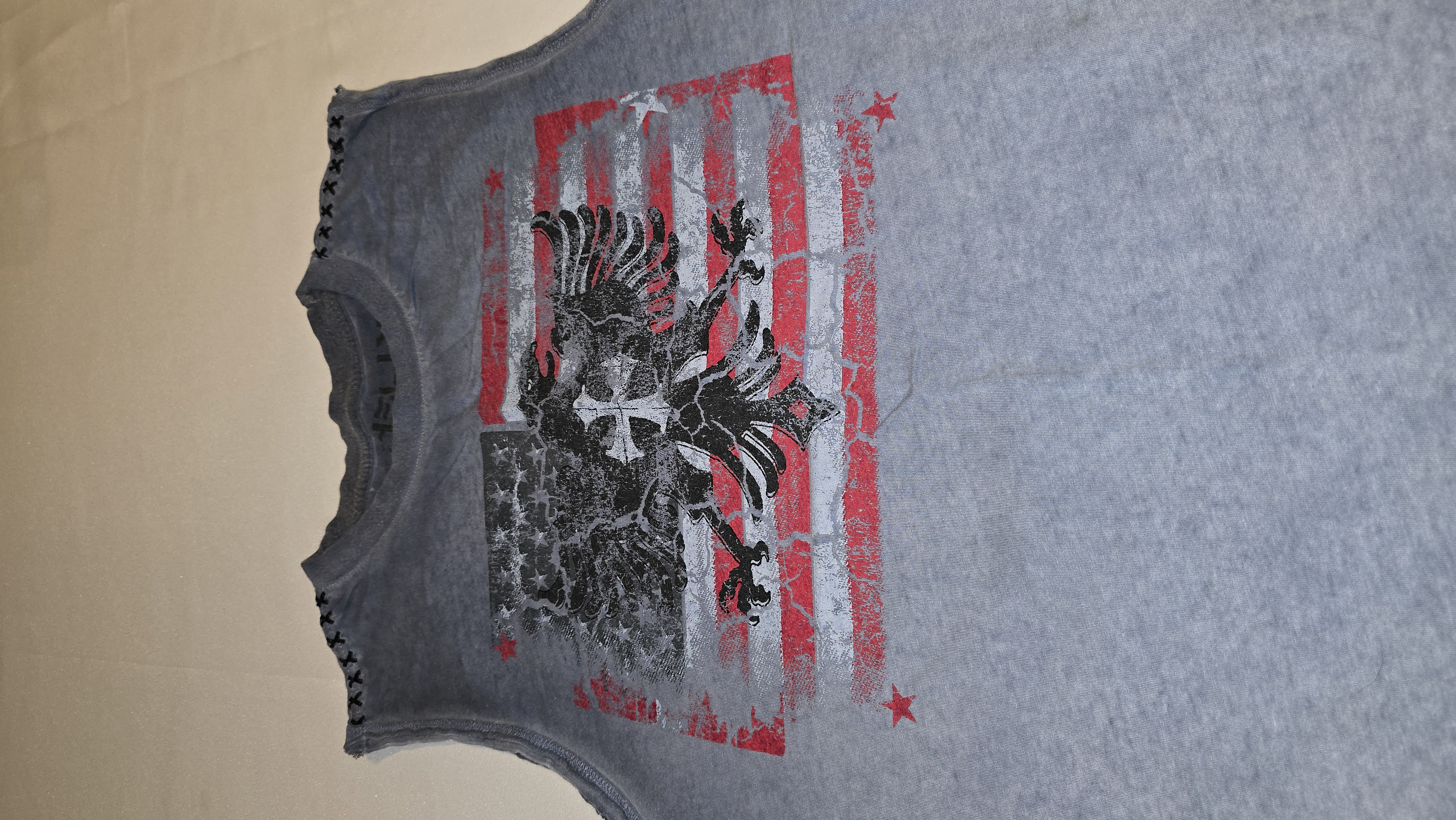 Patriotic Eagle Sleeveless Tee- Helix