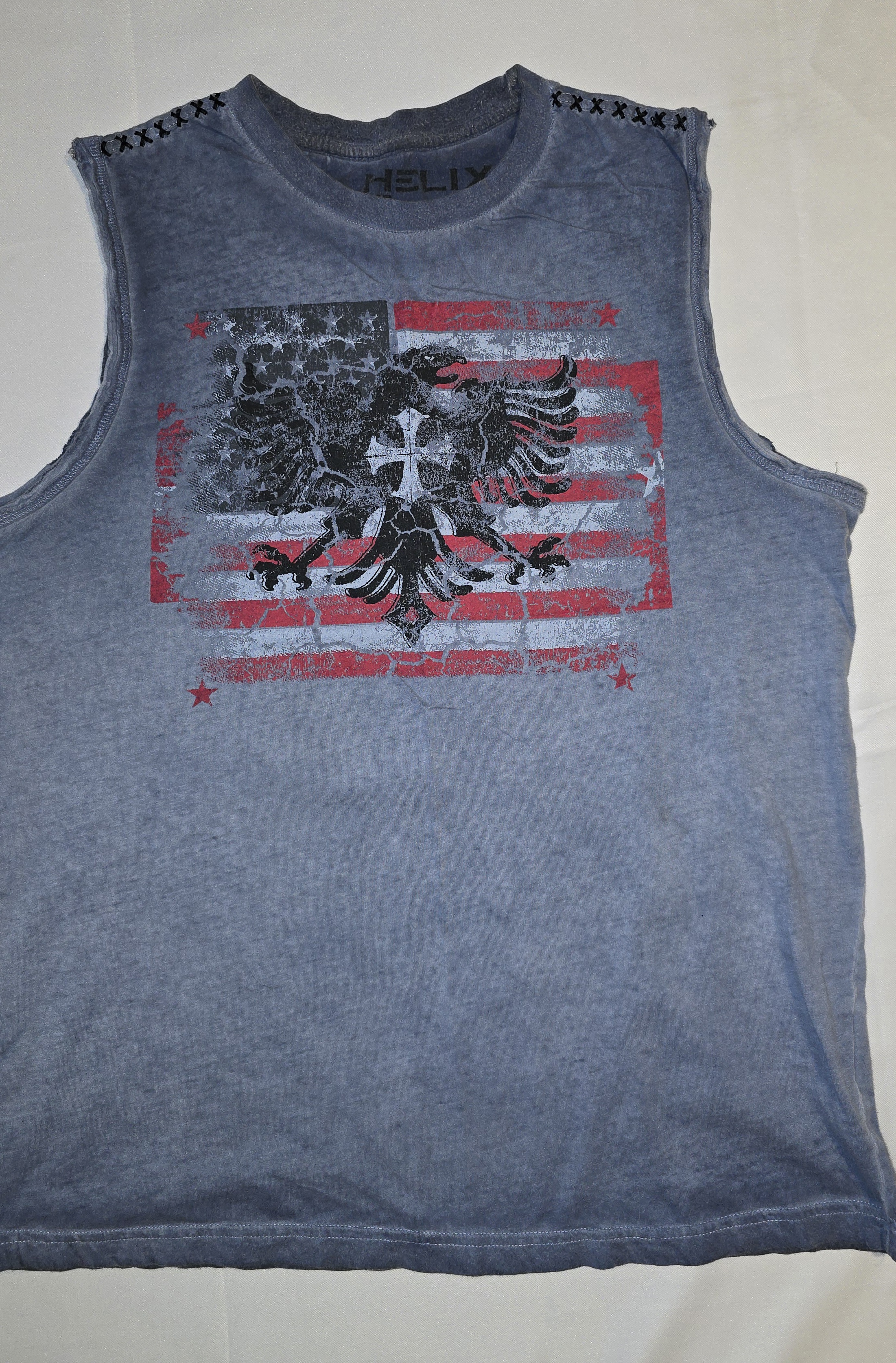 Patriotic Eagle Sleeveless Tee- Helix