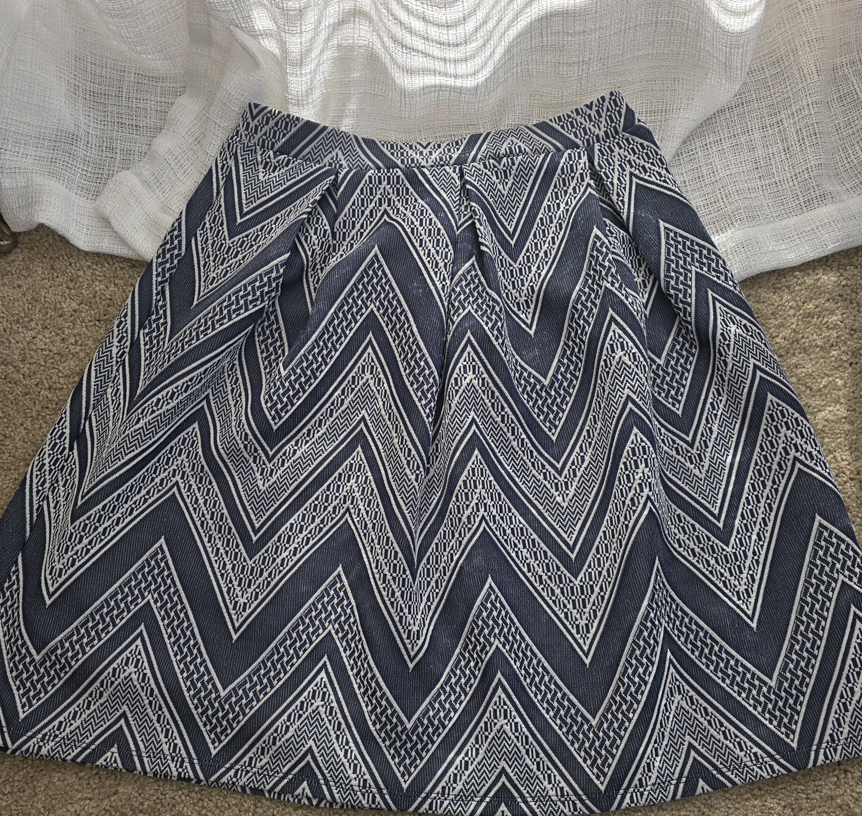 Chevron Pattern Skirt- Joe B