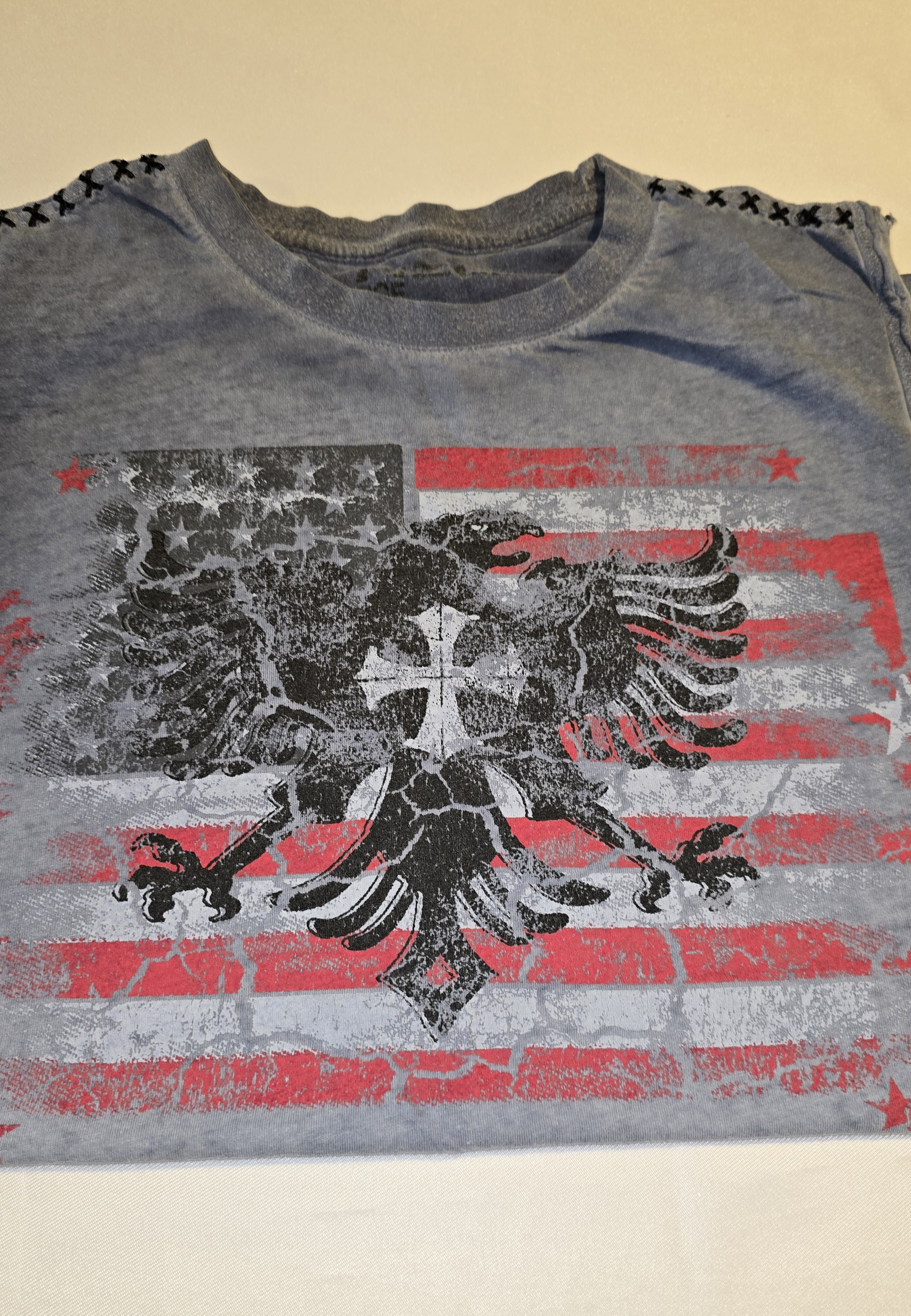 Patriotic Eagle Sleeveless Tee- Helix