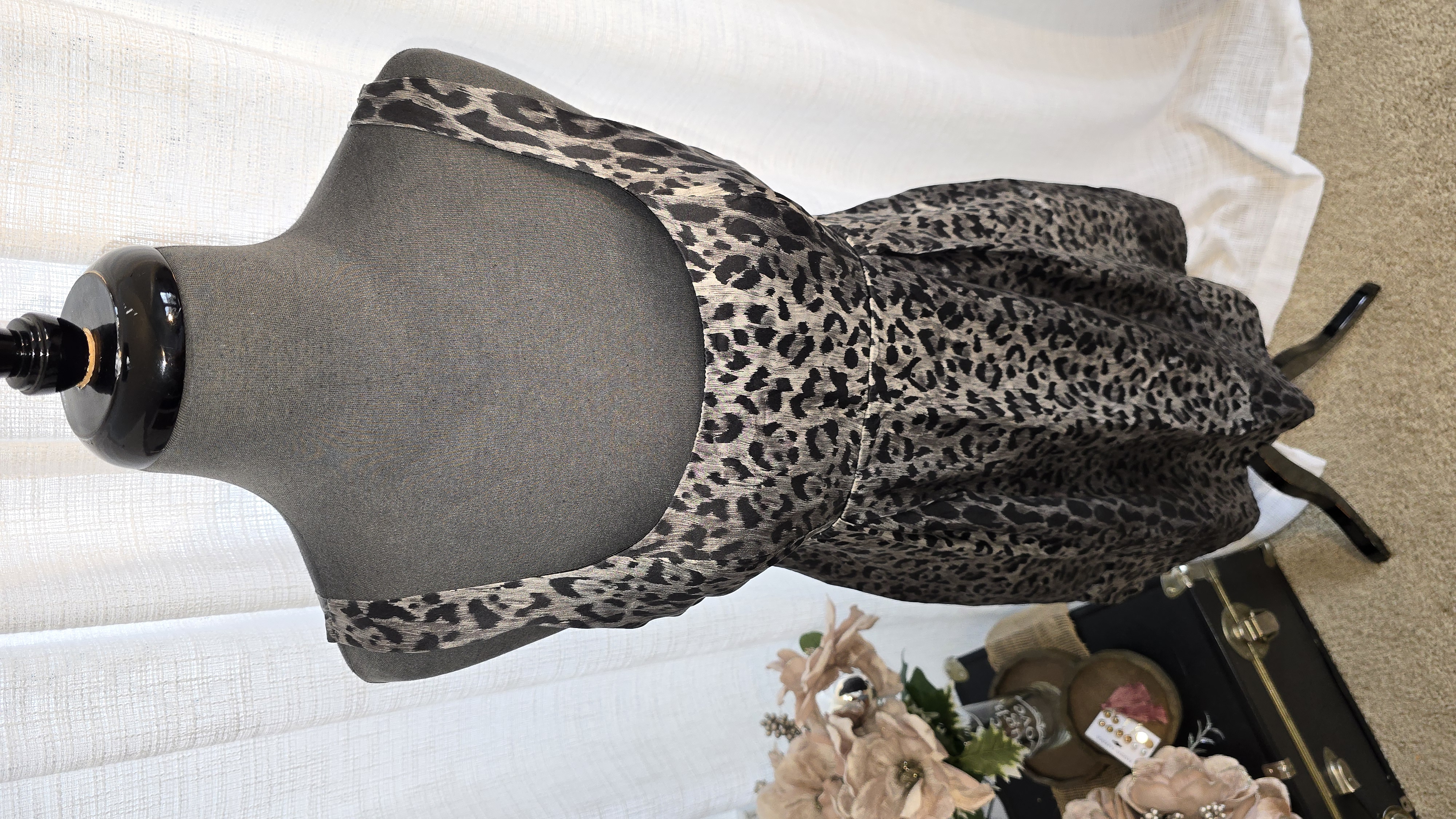 Animal Print Sleeveless Dress- The Limited