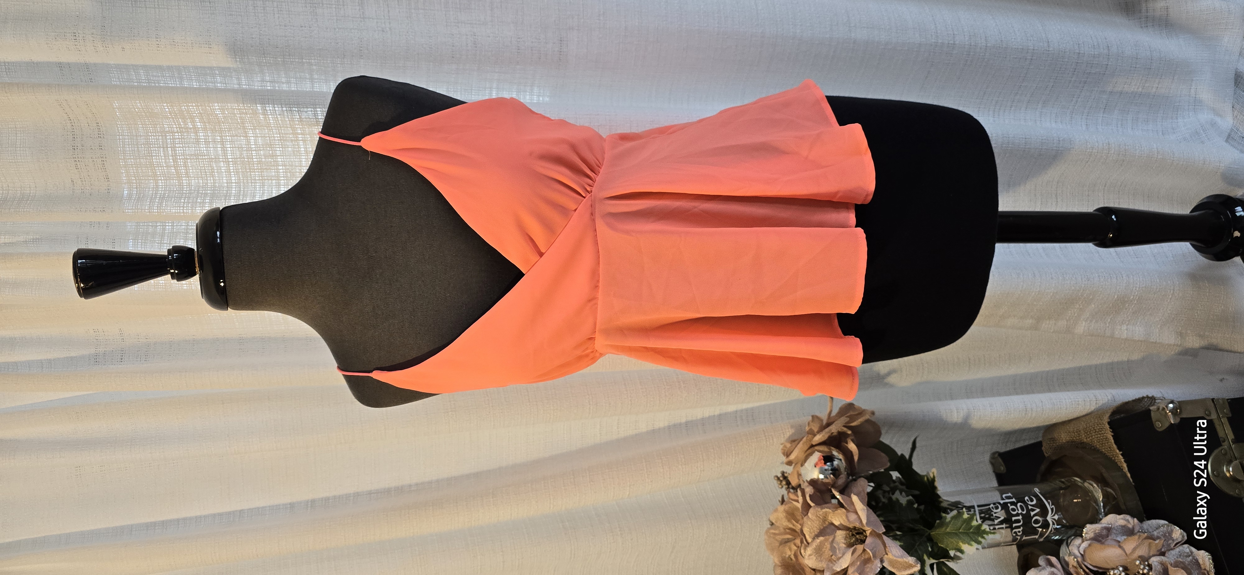 Coral Sleeveless Top willow + root