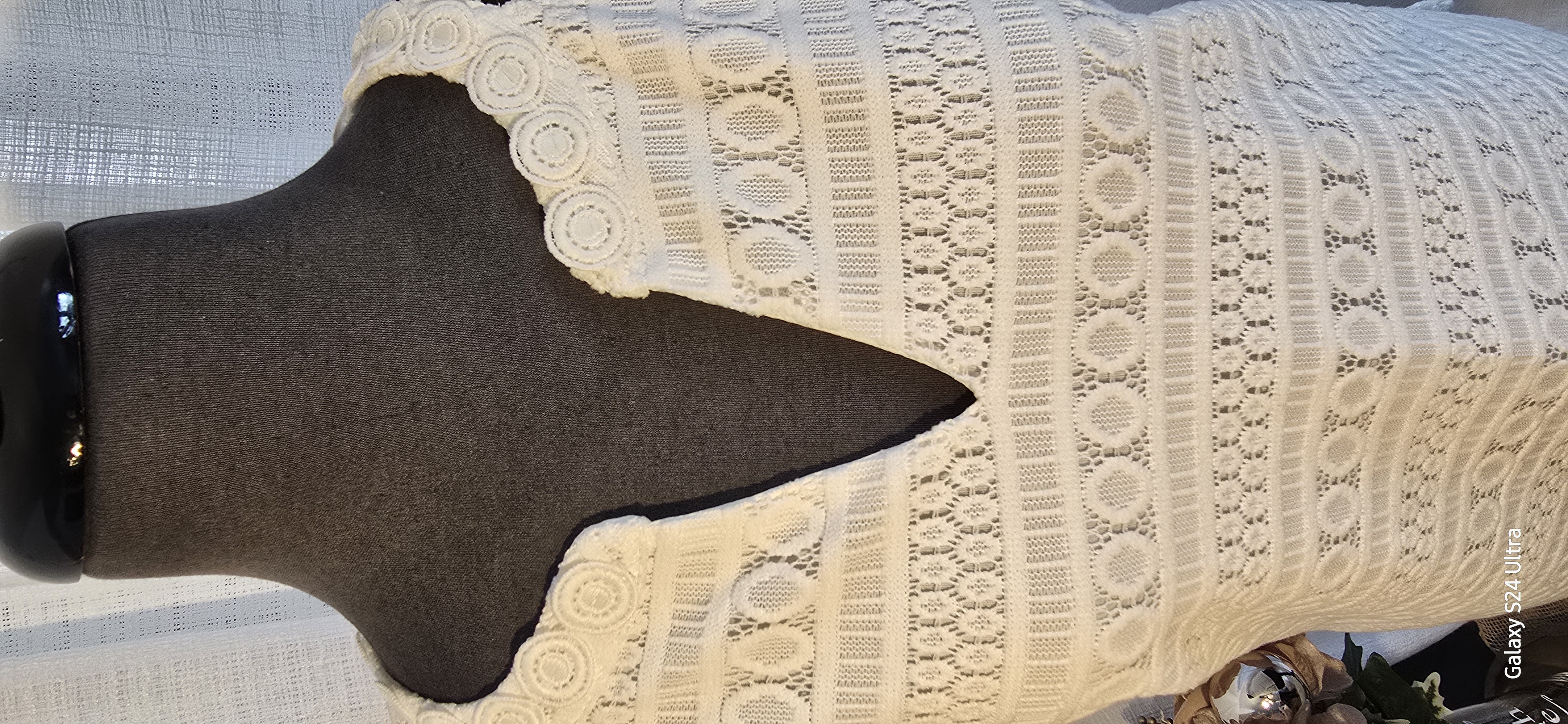 White Lace Sleeveless Top- Jones Studio