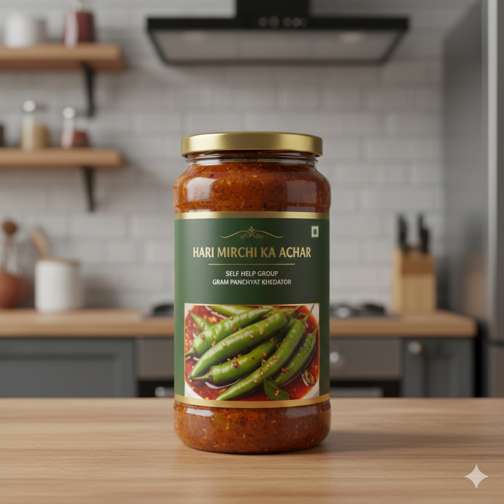 Hari Mirchi Ka Achar