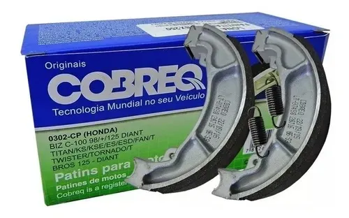 Lona de Freio Traseira CG 150 Titan 125 Diante Fan Start 160 de Freio Cobreq