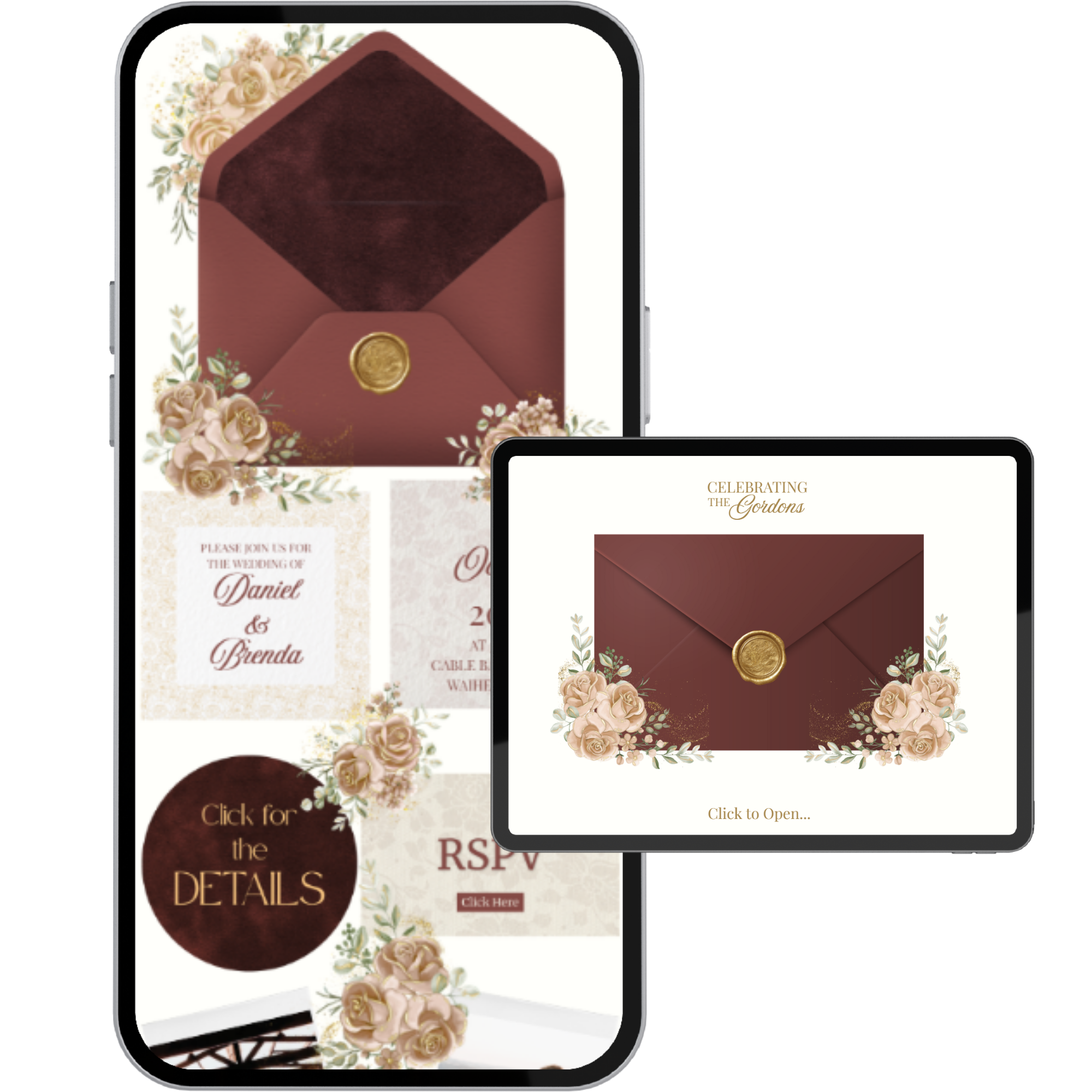 Digital, with a paper soul. The warmth of the earth, reimagined for the modern bride.