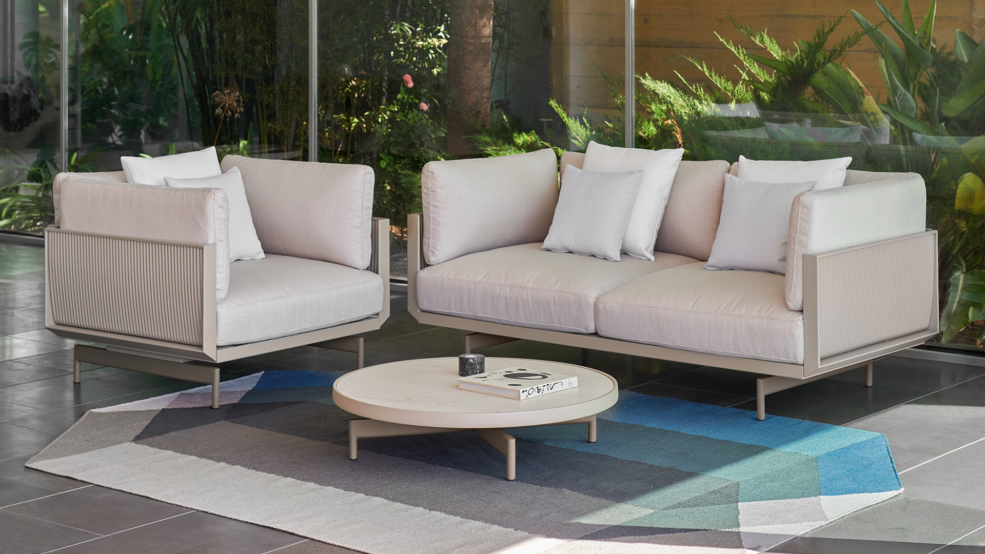 Mesa de centro redonda Onde Ø120