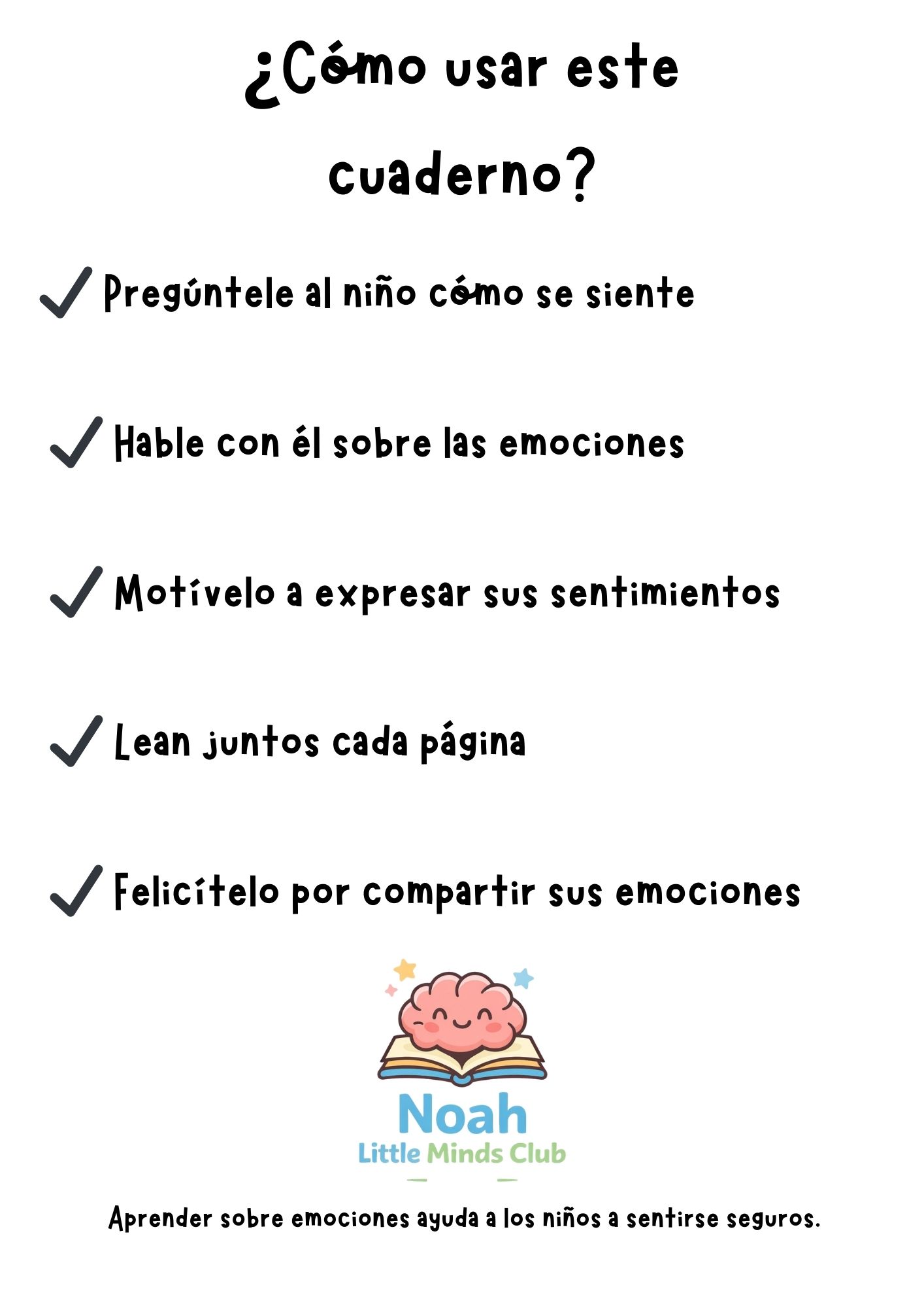 Las Emociones de Noah – Nivel 4 | Cuaderno Educativo Infantil