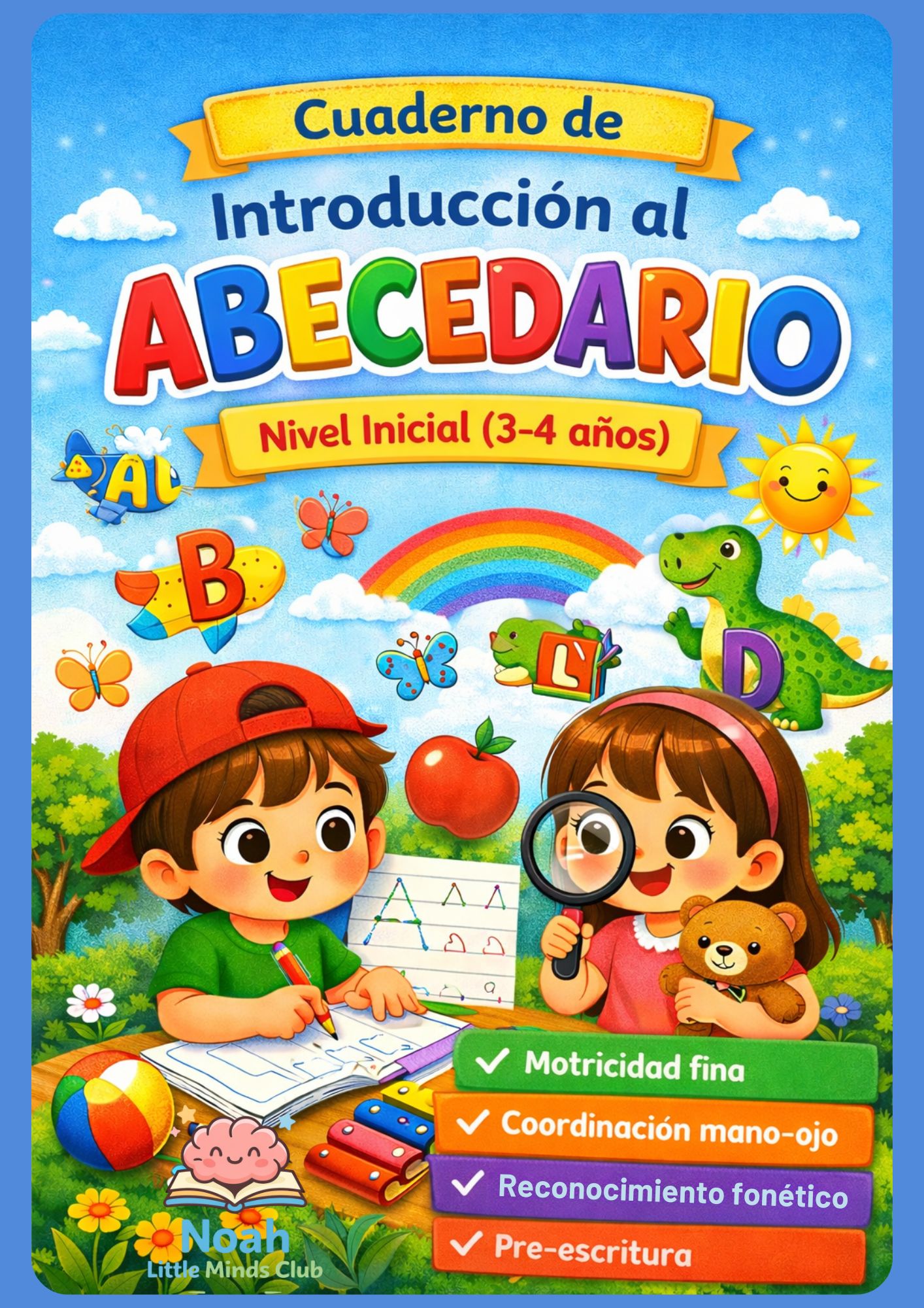 Cuaderno de Introducción al Abecedario – Nivel Inicial (3–4 años)
