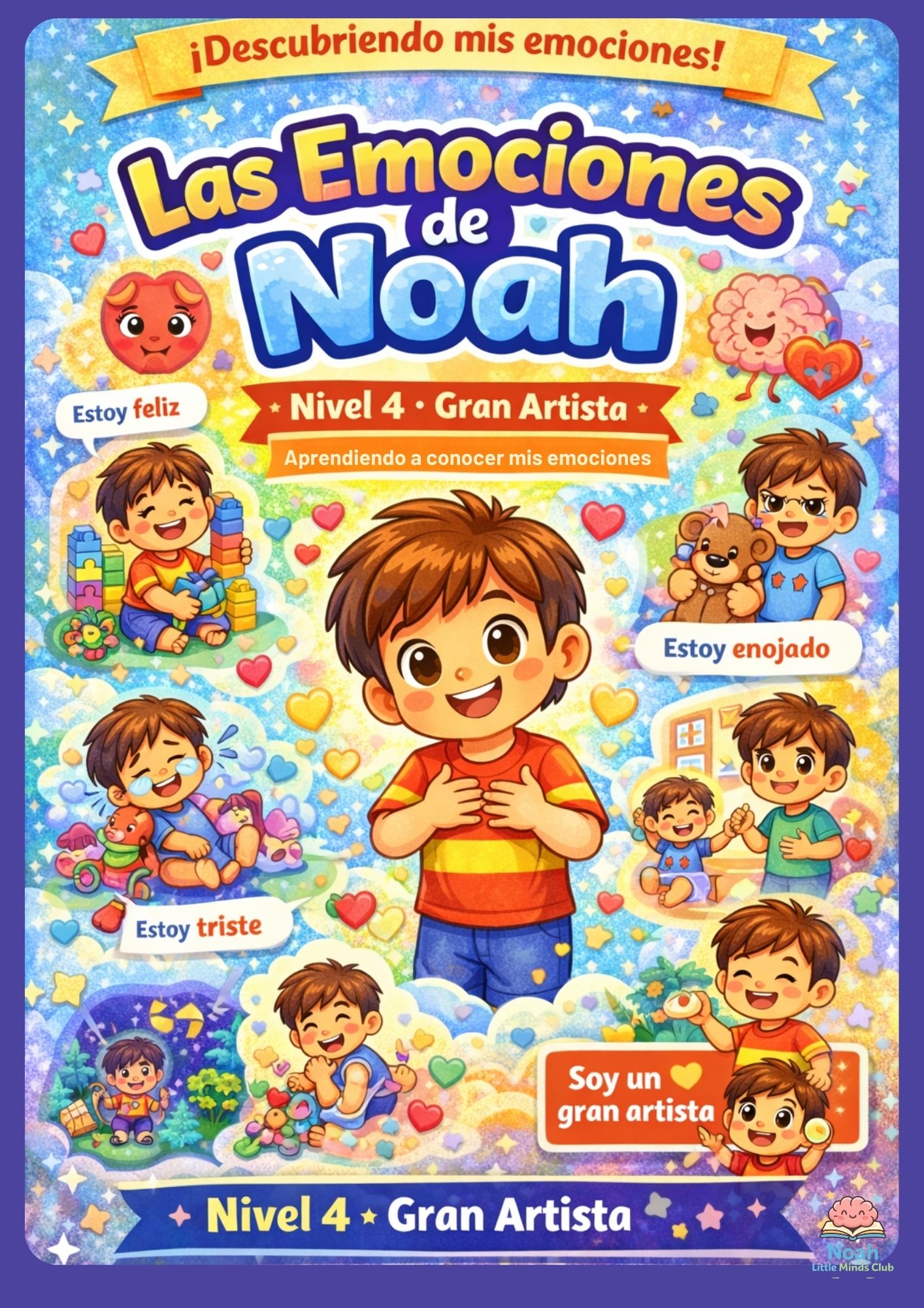 Las Emociones de Noah – Nivel 4 | Cuaderno Educativo Infantil
