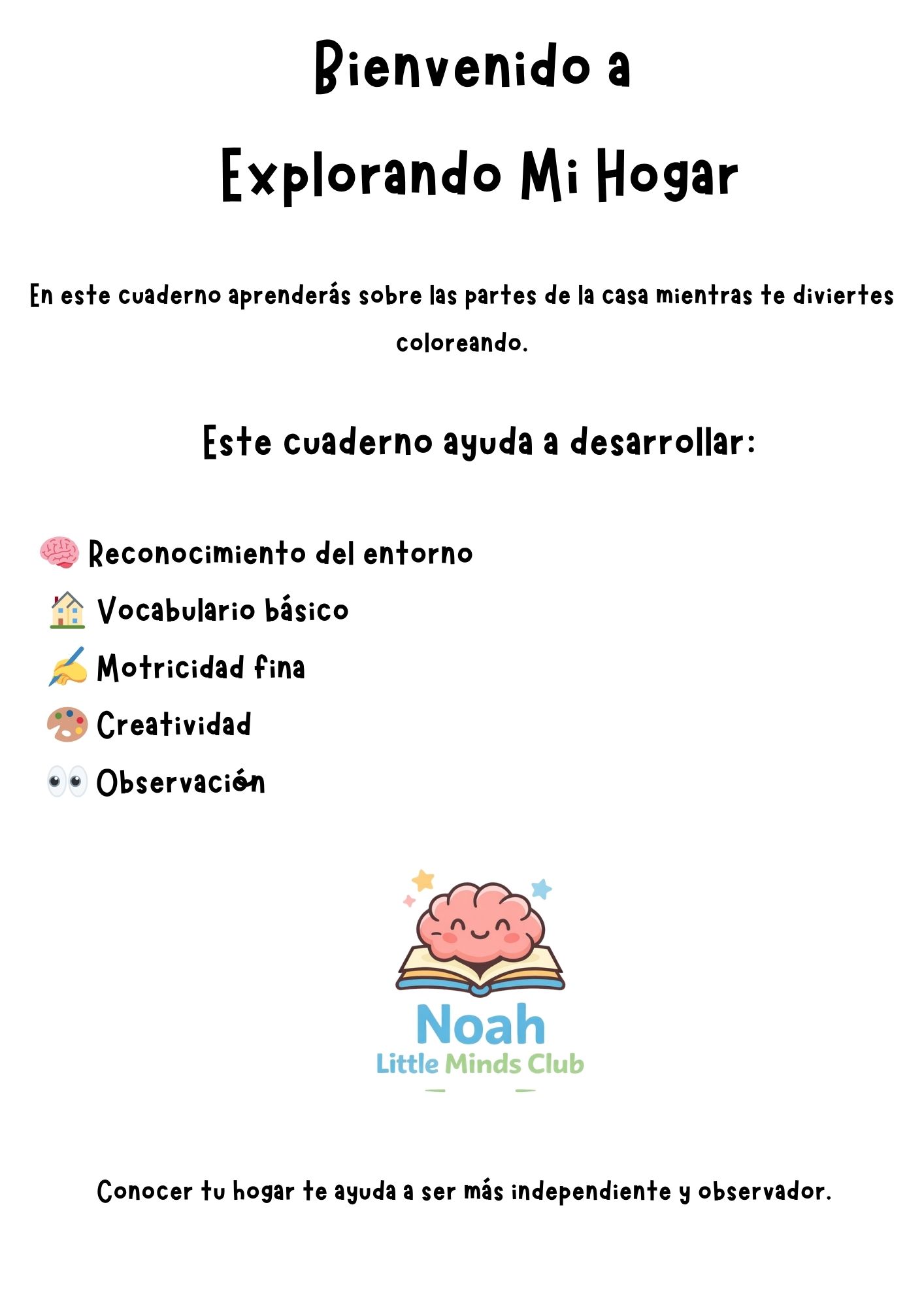 Explorando Mi Hogar – Nivel 3 | Cuaderno Educativo Infantil