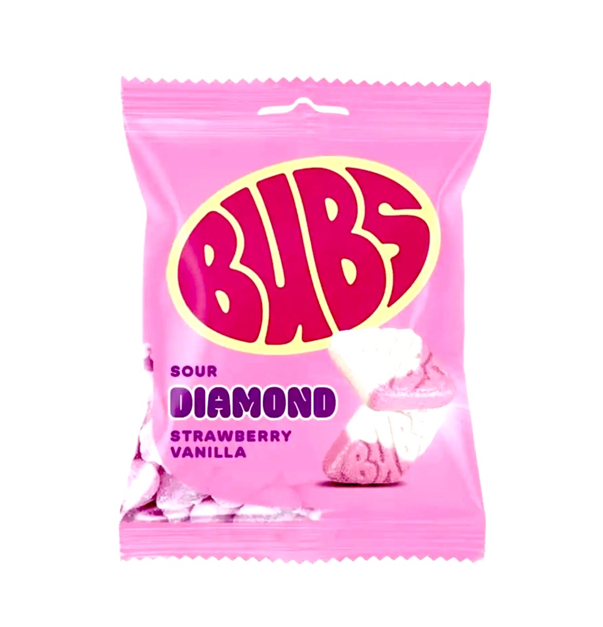 BUBS Sour Diamond Strawberry Vanilla