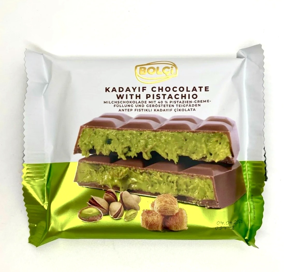 Kadayif Chocolate with Pistachio
