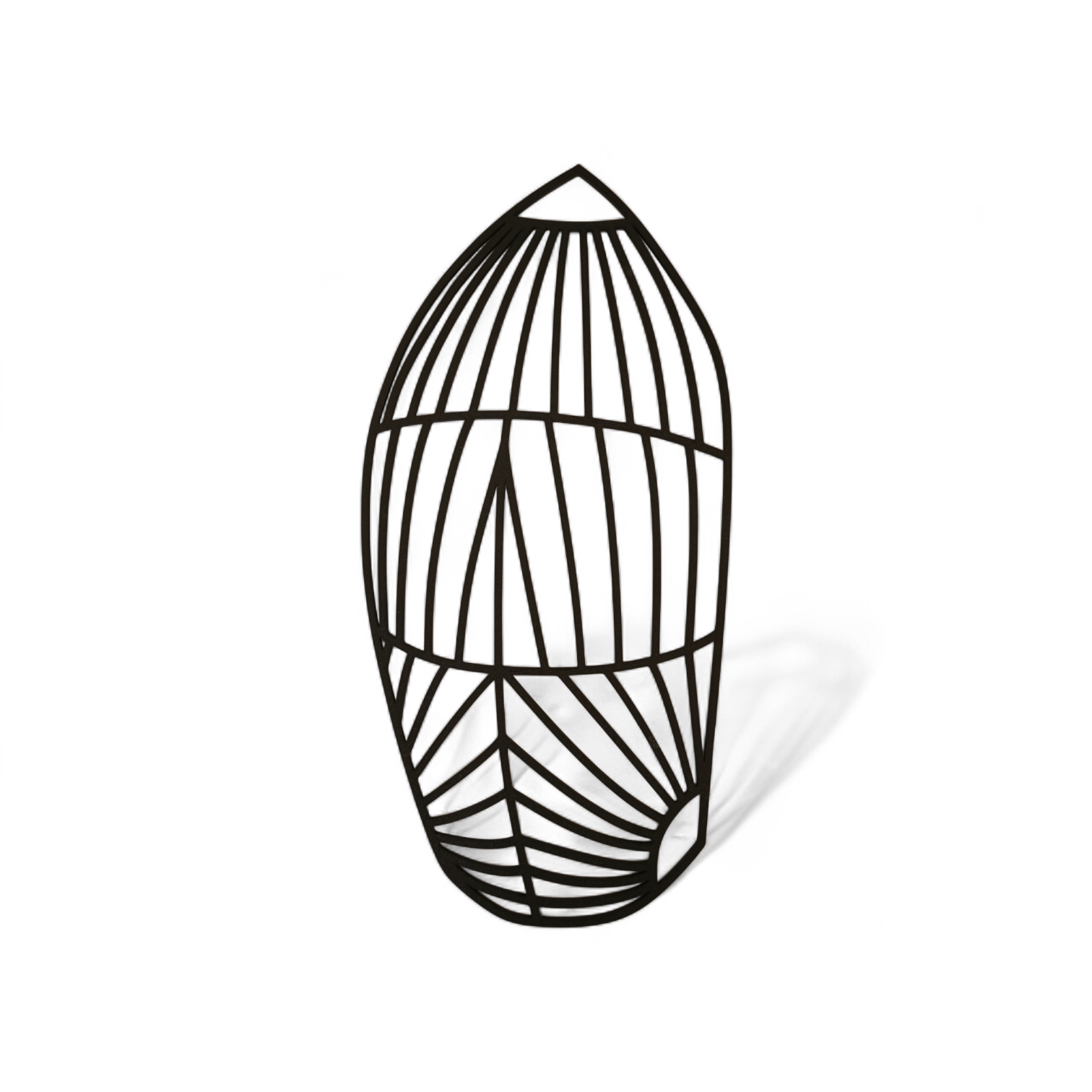 Décoration murale spi symétrique – Design nautique géométrique – 35 cm