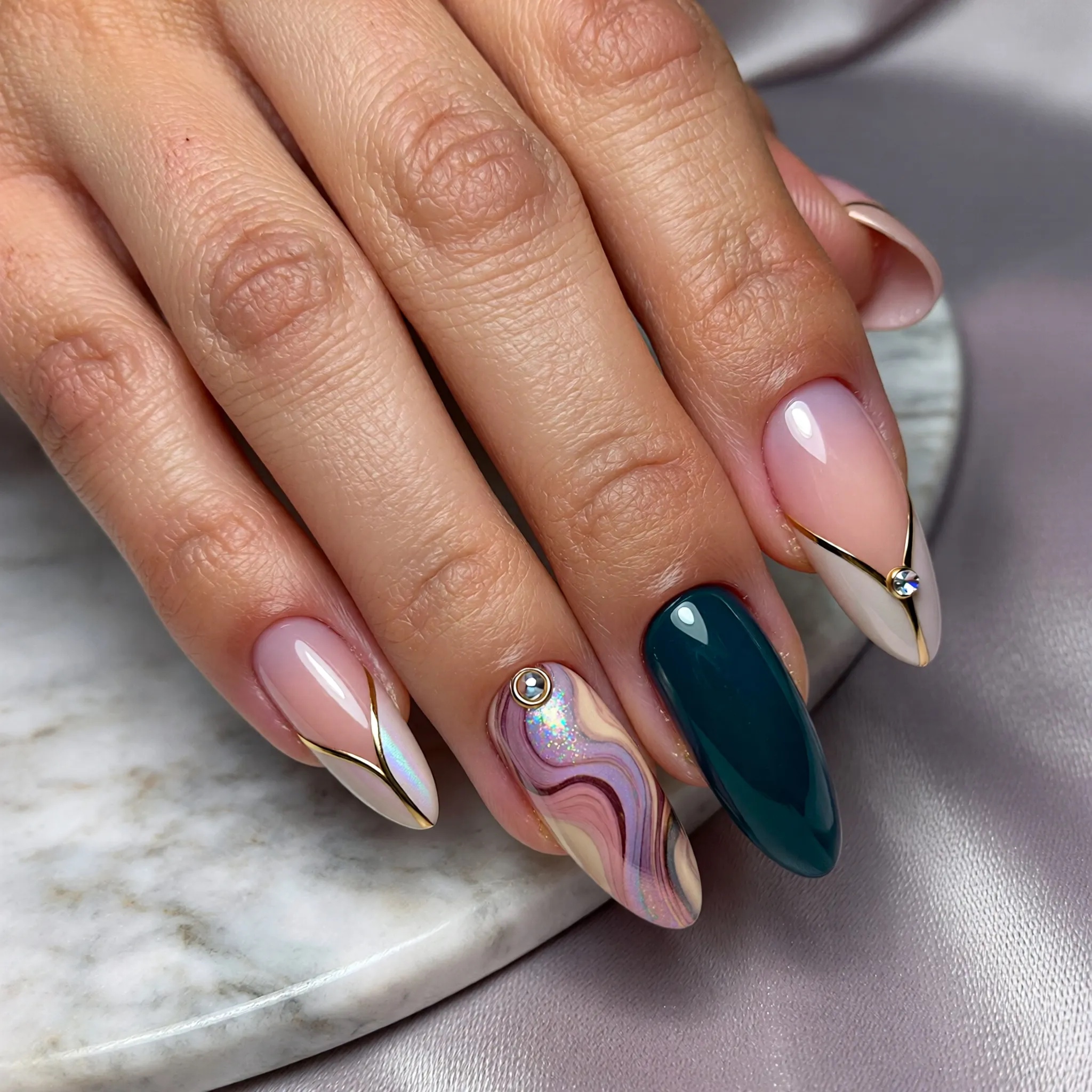 Maniküre mit Verlängerung