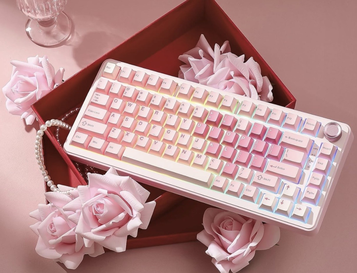 Pink Pastel Mechanical Keyboard