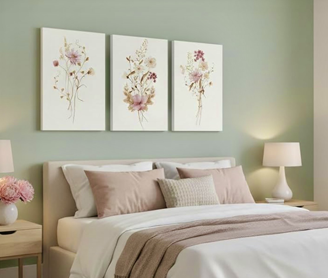 Floral Canvas Wall Art Set