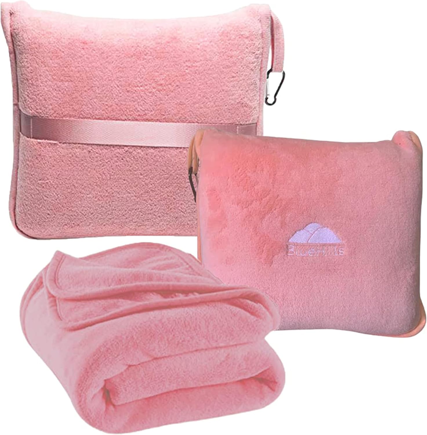 Plush Travel Blanket Set